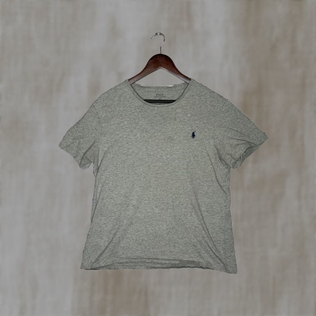Polo Ralph Lauren Polo Ralph Lauren Mens T-Shirt Crew Neck Short Sleeve Gray Custom Fit Logo Size US L / EU 52-54 / 3 - 1 Thumbnail