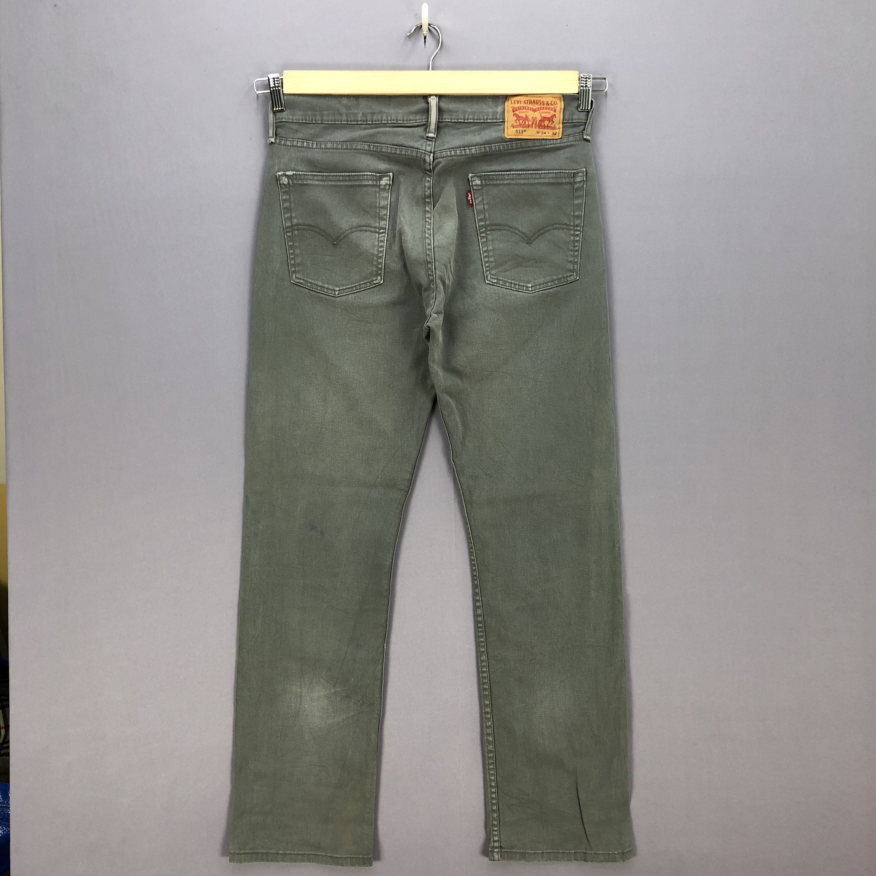 Levi's Vintage Levis Dirty Jeans Levi's Ash Gray Black Denim Pants Size US 34 / EU 50 - 2 Thumbnail