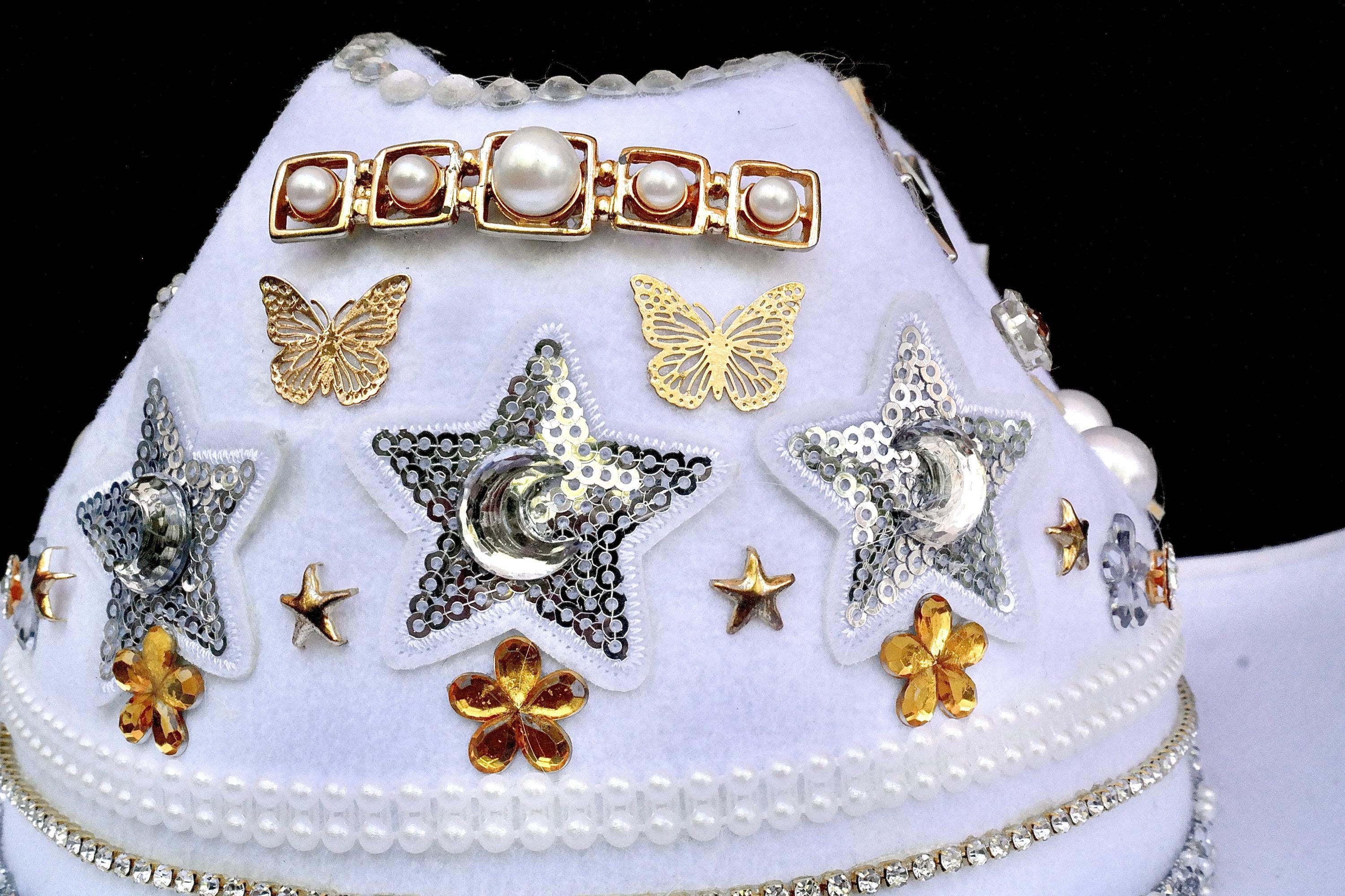 Handmade Spacey Bride Cowgirl Hat Size ONE SIZE - 10 Thumbnail
