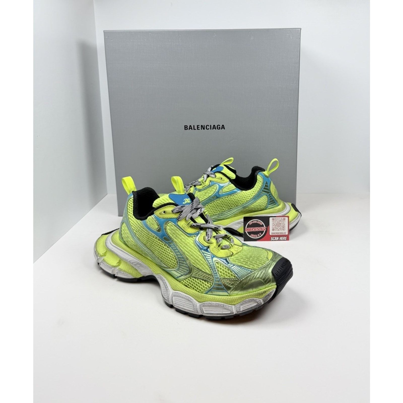 Size 45EU/12US - Balenciaga 3XL Distressed Fluo Yellow Balenciaga Balenciaga 3XL Fluo yellow Sneakers | Grailed main image 3