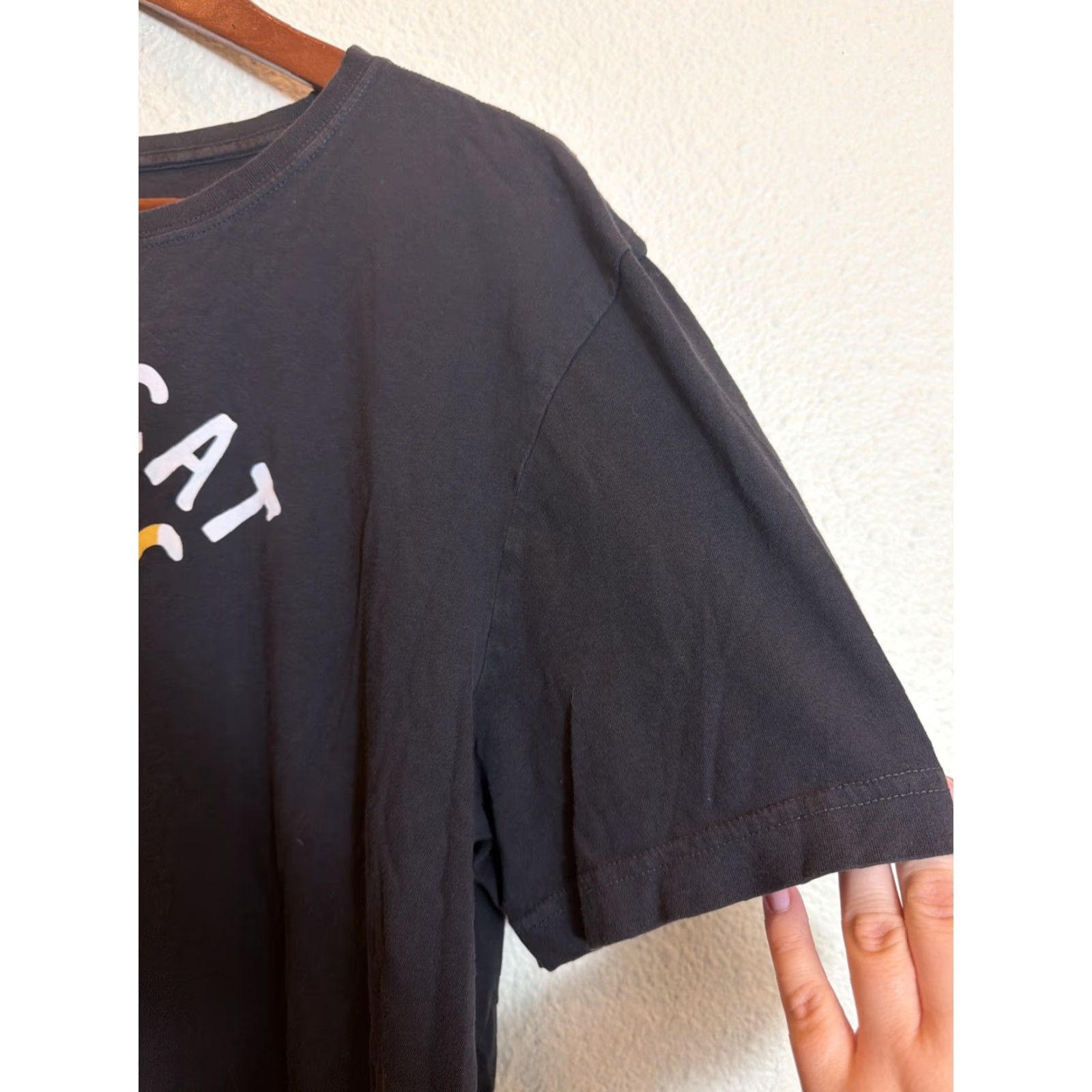 Life is Good Life is Good Men Short Sleeve Crusher Lite Tee Tacocat Black Large Size US 33 - 4 Thumbnail