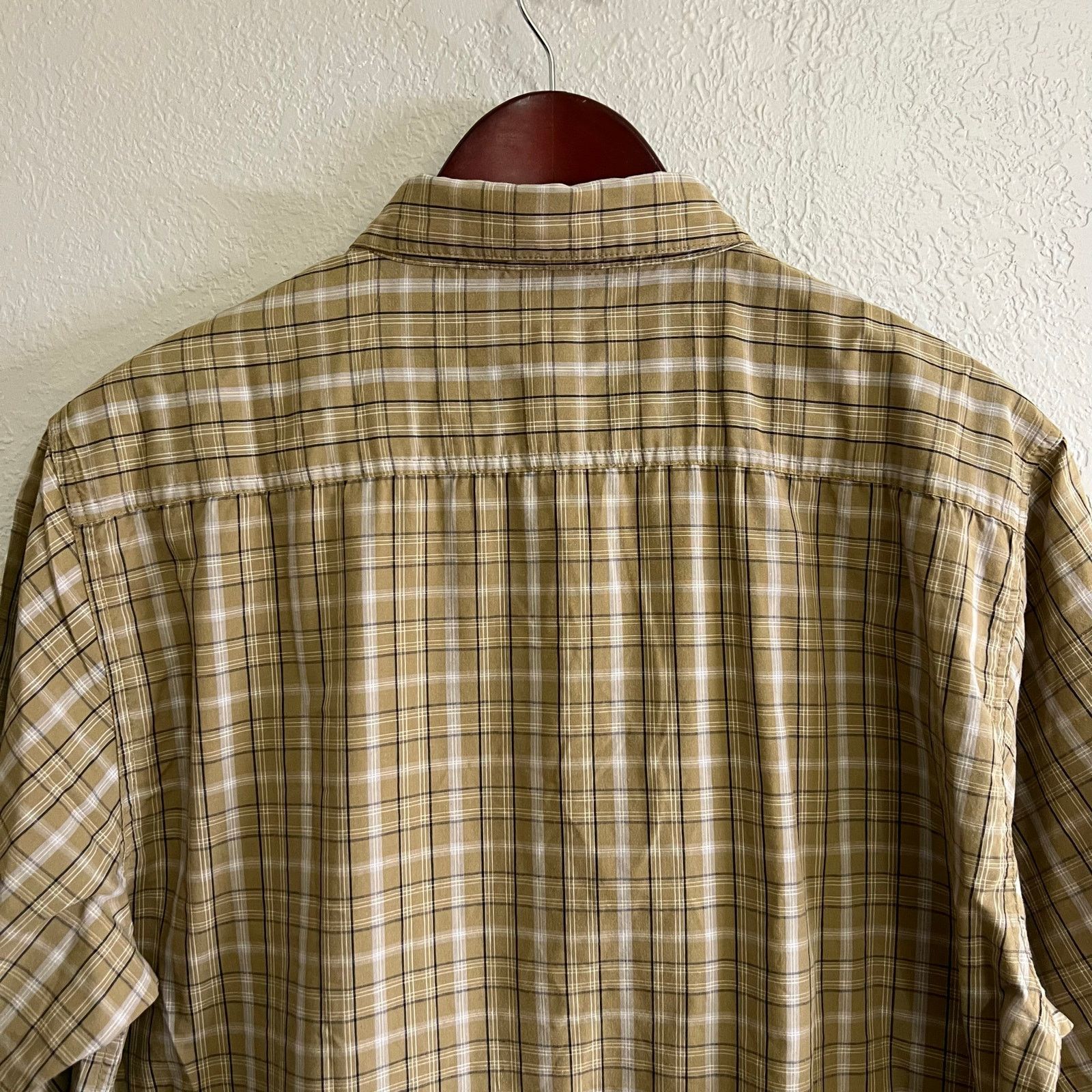 No Fear Vintage No Fear Shirt Mens Large beige Plaid Button Up Size US L / EU 52-54 / 3 - 6 Thumbnail