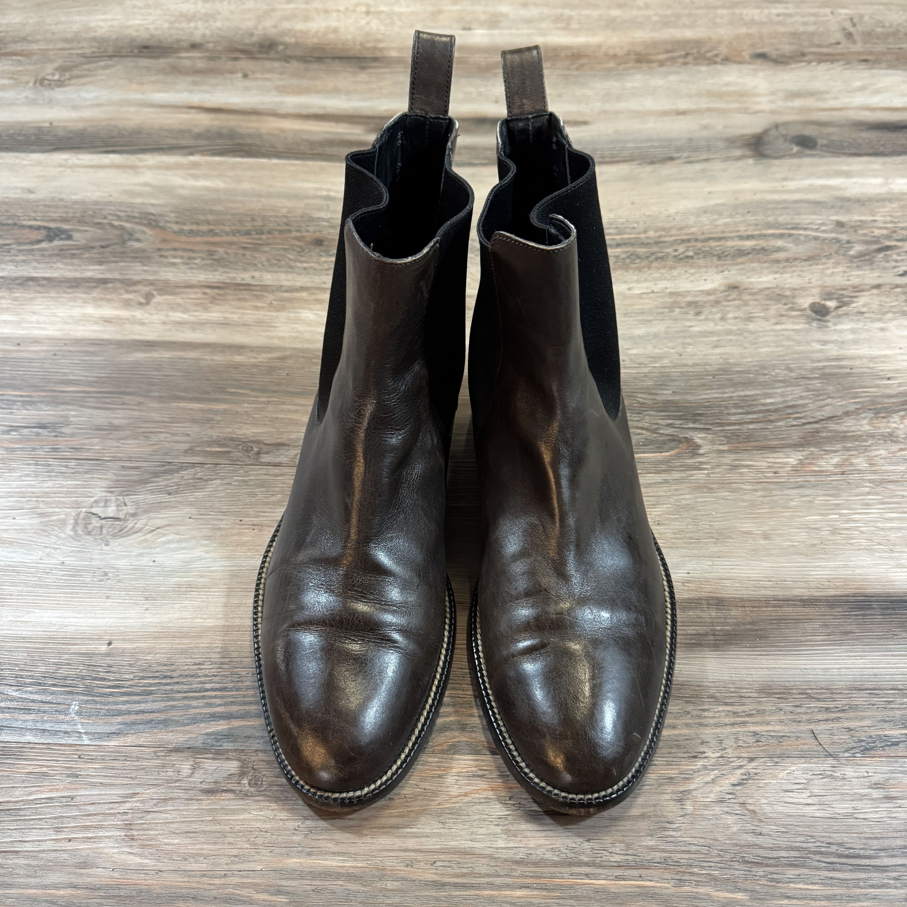 Gucci Y2K Vintage GUCCI CHELSEA BOOTS Leather Slip On Designer Size US 9.5 / EU 42-43 - 4 Thumbnail