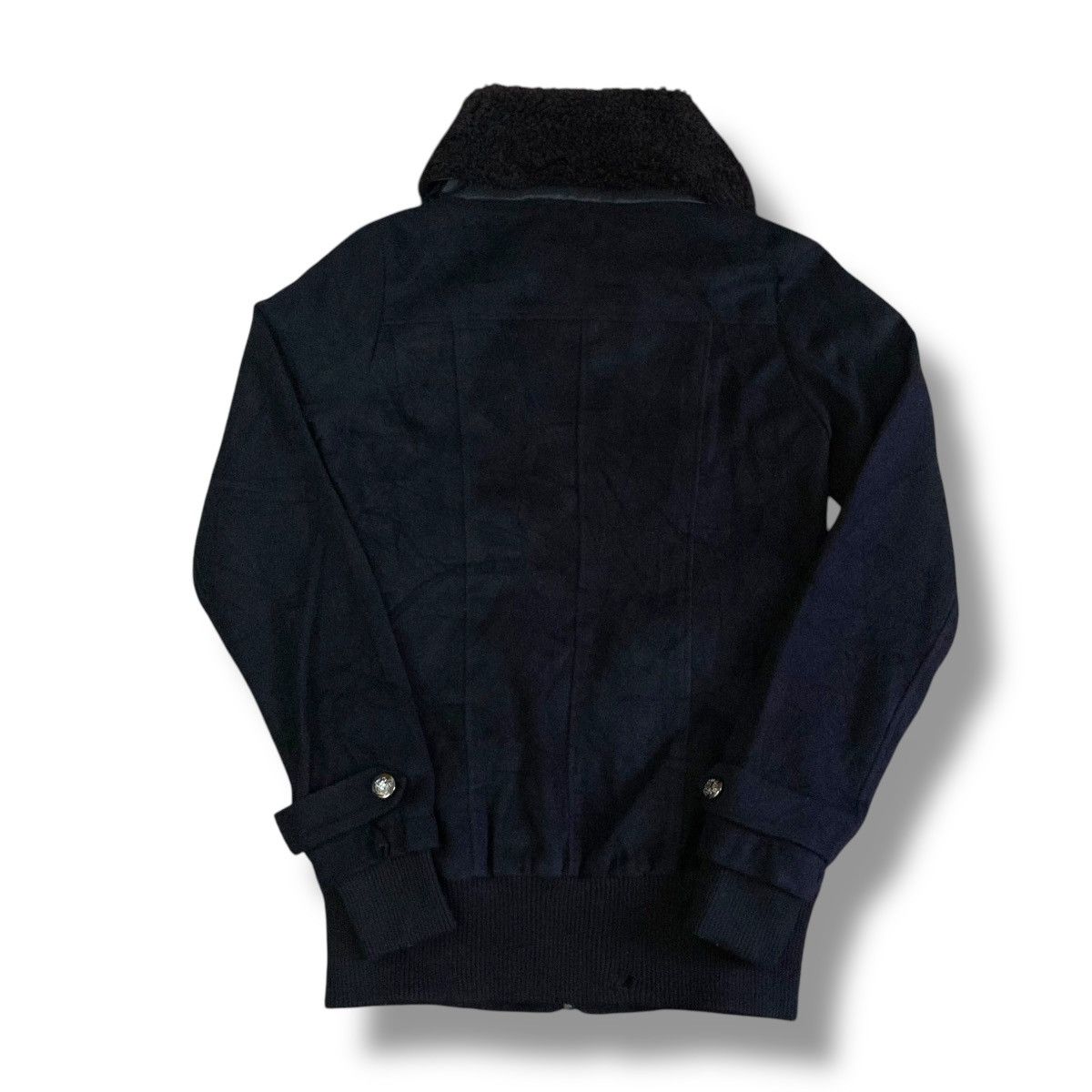If Six Was Nine 🇯🇵 COLLIER PUNK GOTHIC FULL ZIP FUR COLLAR HOODIE JACKET Size US L / EU 52-54 / 3 - 2 Thumbnail