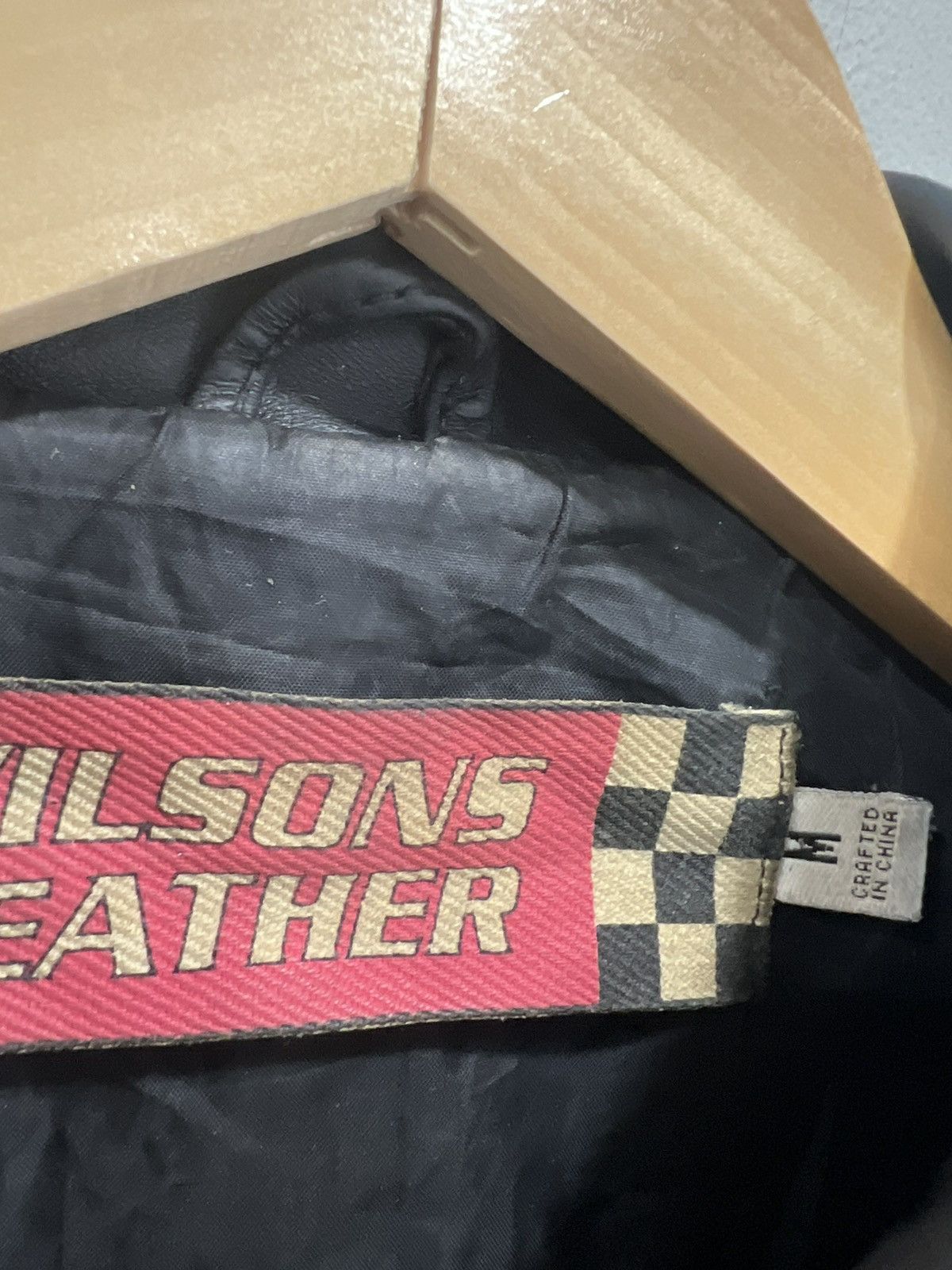 Wilson Vintage Womens Wilsons Leather Jacket Biker Size M / US 6-8 / IT 42-44 - 5 Thumbnail
