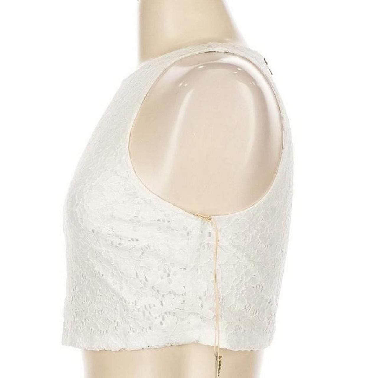 Show Me Your MuMu Show Me Your Mumu White lace cropped sleeveless top eyelet Size M / US 6-8 / IT 42-44 - 3 Thumbnail