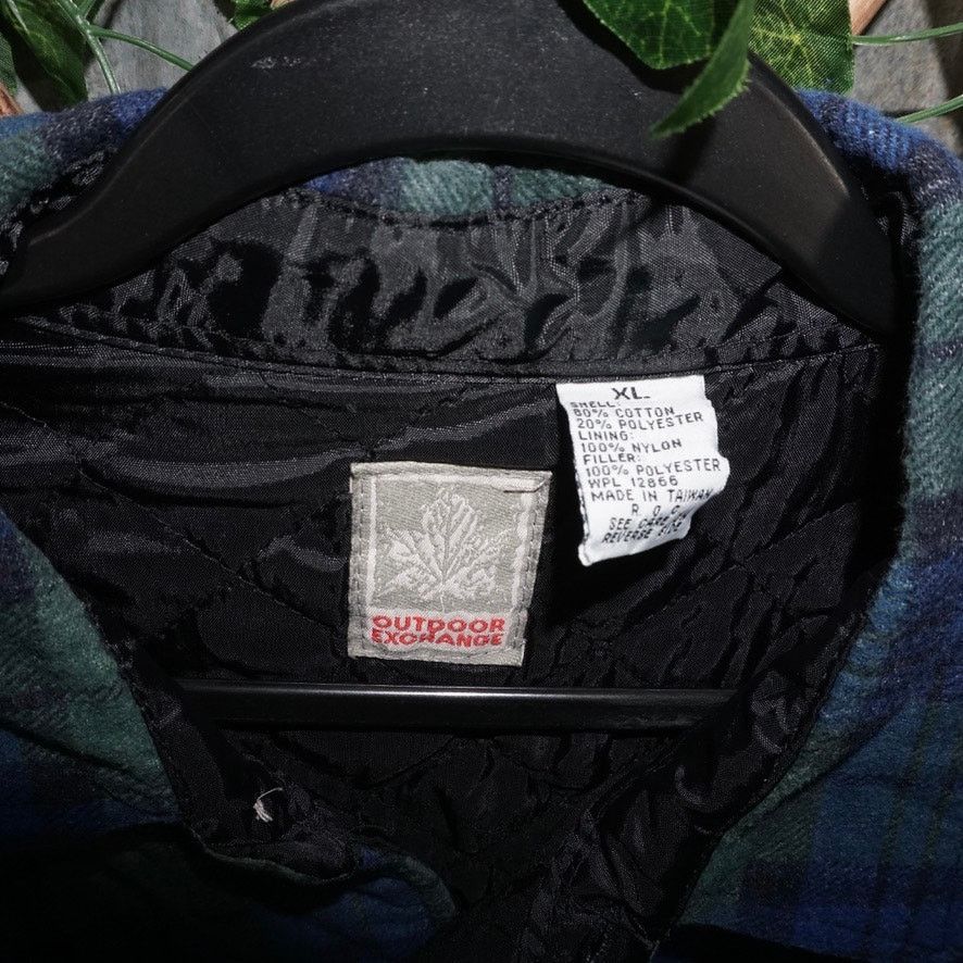 Vintage XL -Vintage Y2K Outdoor exchange puffer plaid flannel jacket Size US XL / EU 56 / 4 - 3 Thumbnail