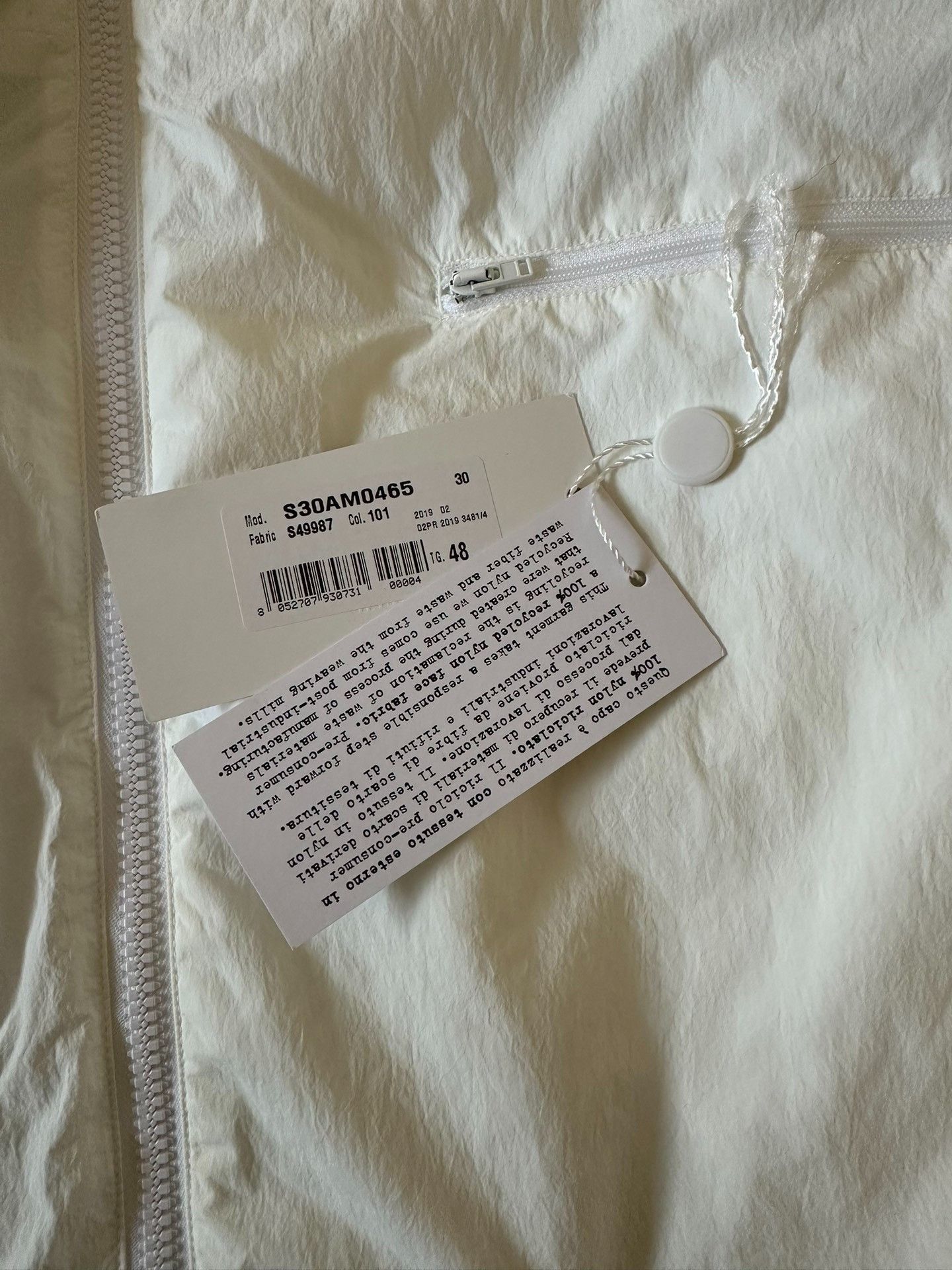 Maison Margiela Maison Margiela White men's sports cotton clothes jacket 25 Size US M / EU 48-50 / 2 - 7 Thumbnail