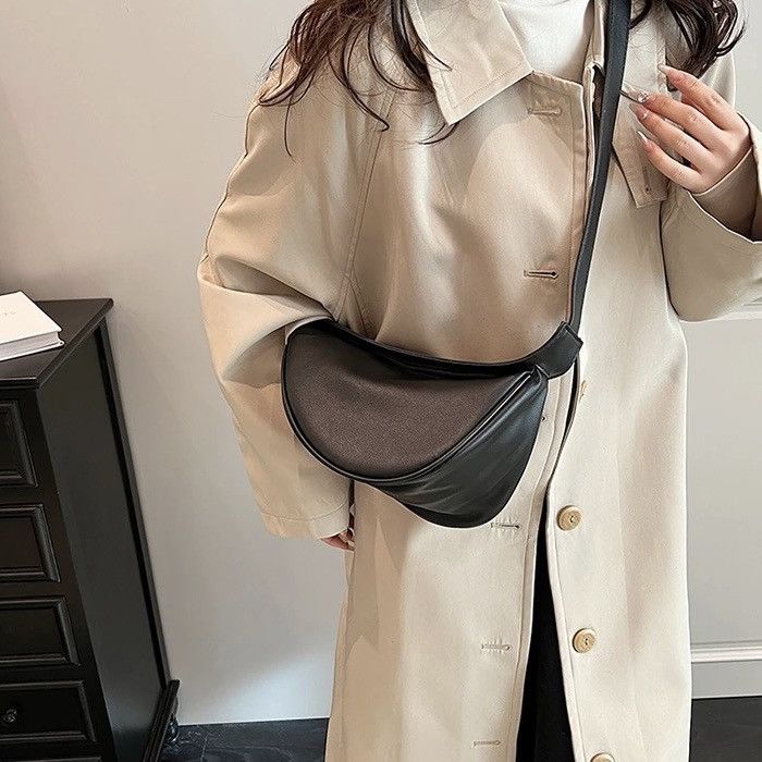 Vintage Capacity Zipper Shoulder Crossbody Bag PU Leather Size ONE SIZE - 6 Thumbnail