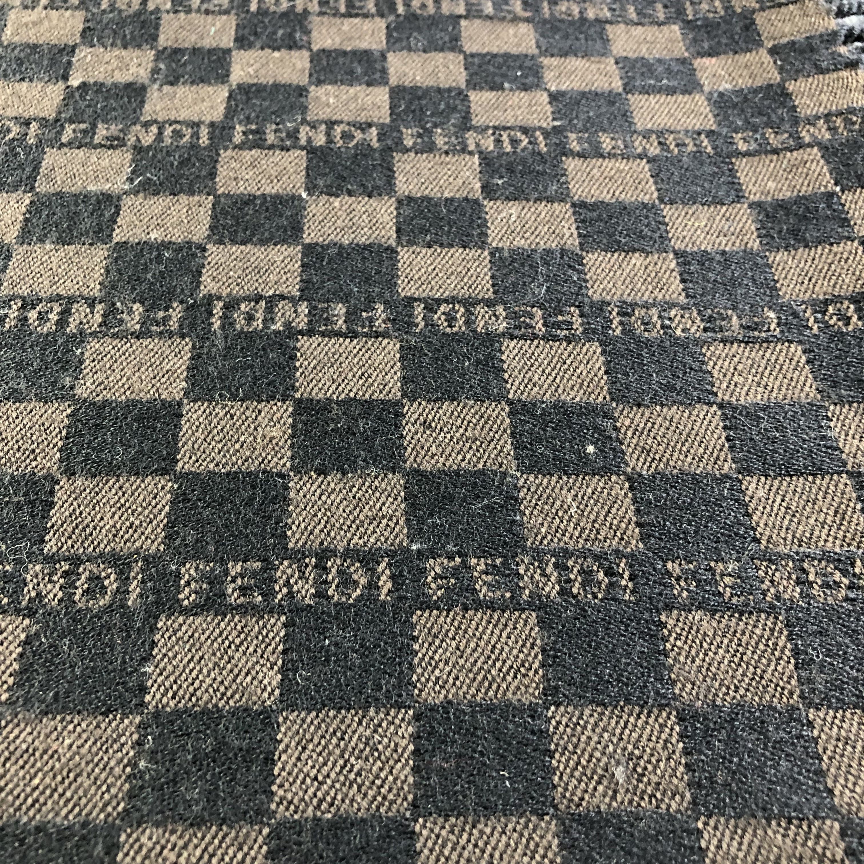 Fendi FENDI Checkered Wool Scarf Muffler Neckwear V2103 Size ONE SIZE - 5 Thumbnail