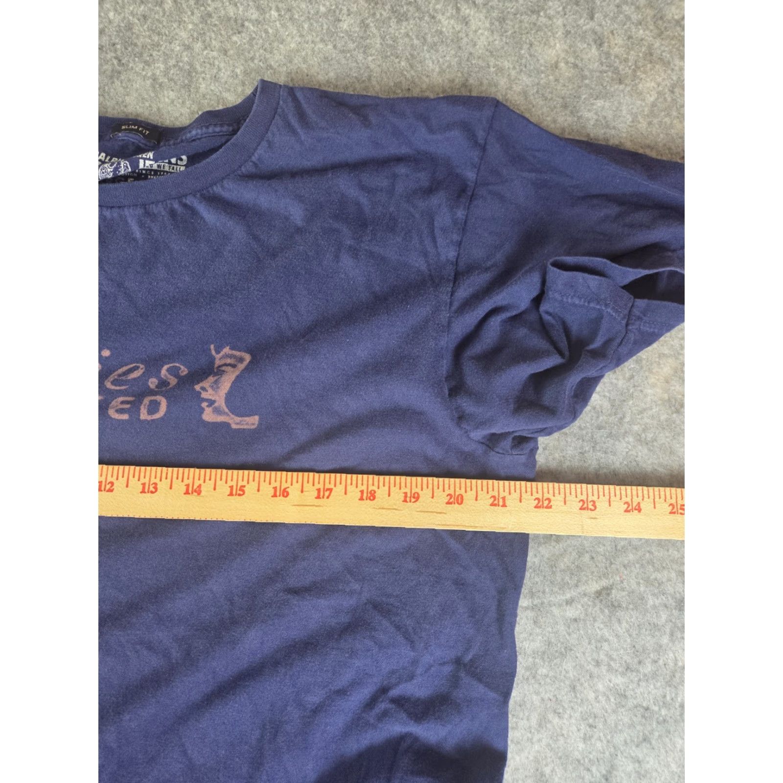 Ralph Lauren Ralph Lauren Polo Jeans T Shirt Slim Fit Ladies Invited Sz Large Distressed Blue L Short Sleeve Men Size US L / EU 52-54 / 3 - 8 Thumbnail