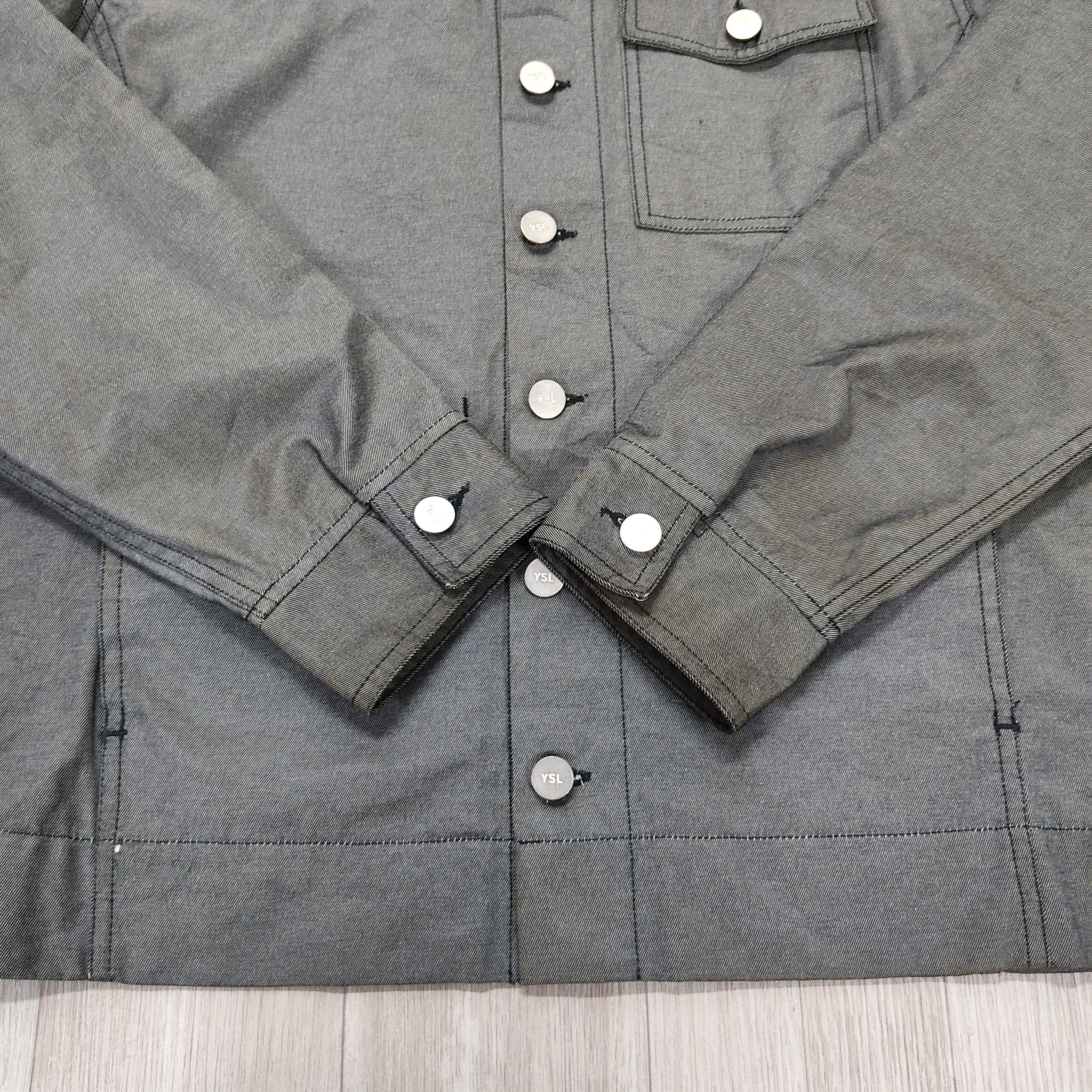 Yves Saint Laurent SAINT LAURENT JEANS Baumwolle Overshirt Jacket Size US M / EU 48-50 / 2 - 11 Thumbnail