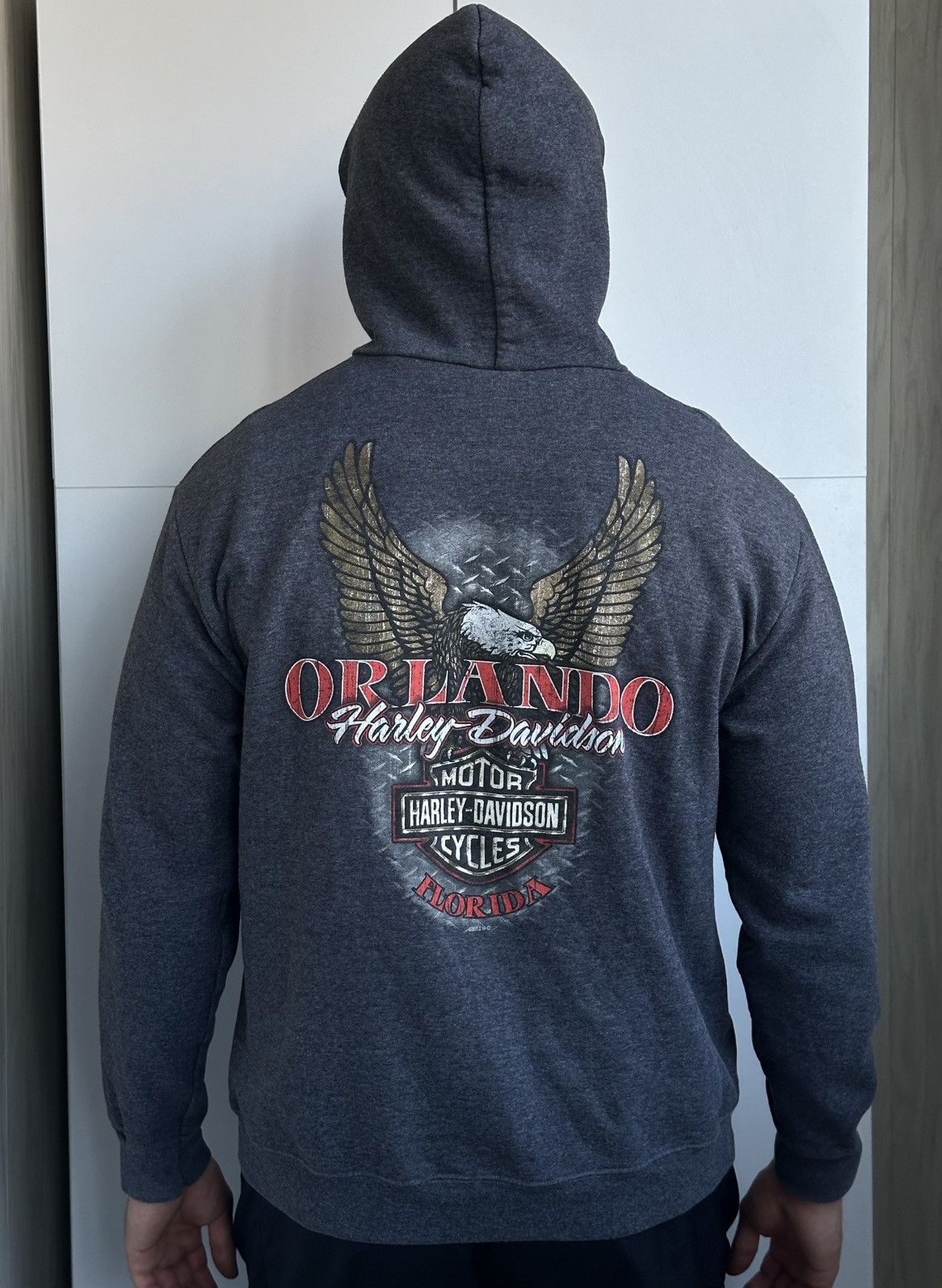 Harley Davidson Vtg 2012 Harley Davidson Orlando Florida Eagle Zip Hoodie L Size US L / EU 52-54 / 3 - 5 Thumbnail