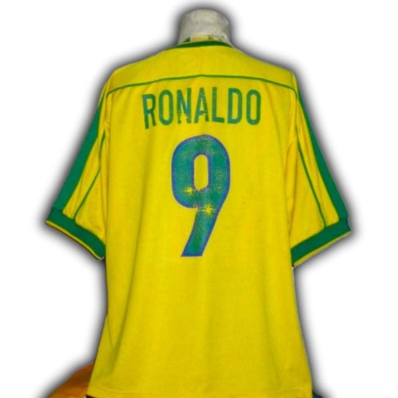 Nike Fc Brazil 1998 1999 Home Shirt Jersey ronaldo Size US XL / EU 56 / 4 - 3 Thumbnail