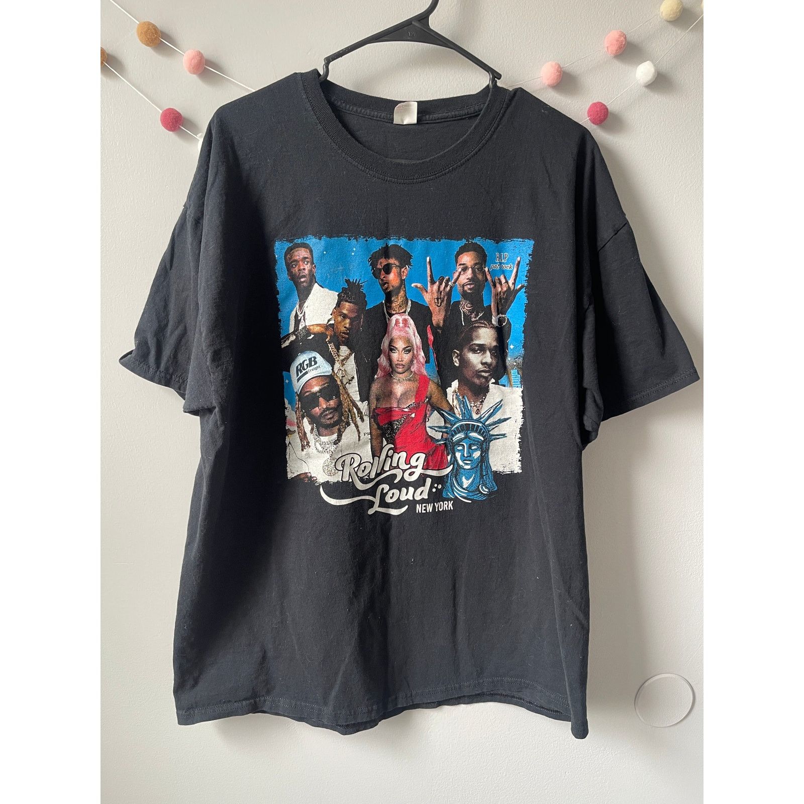 Band Tees × Rolling Loud Rolling Loud New York 2022 Graphic Concert T Shirt Size US L / EU 52-54 / 3 - 1 Thumbnail