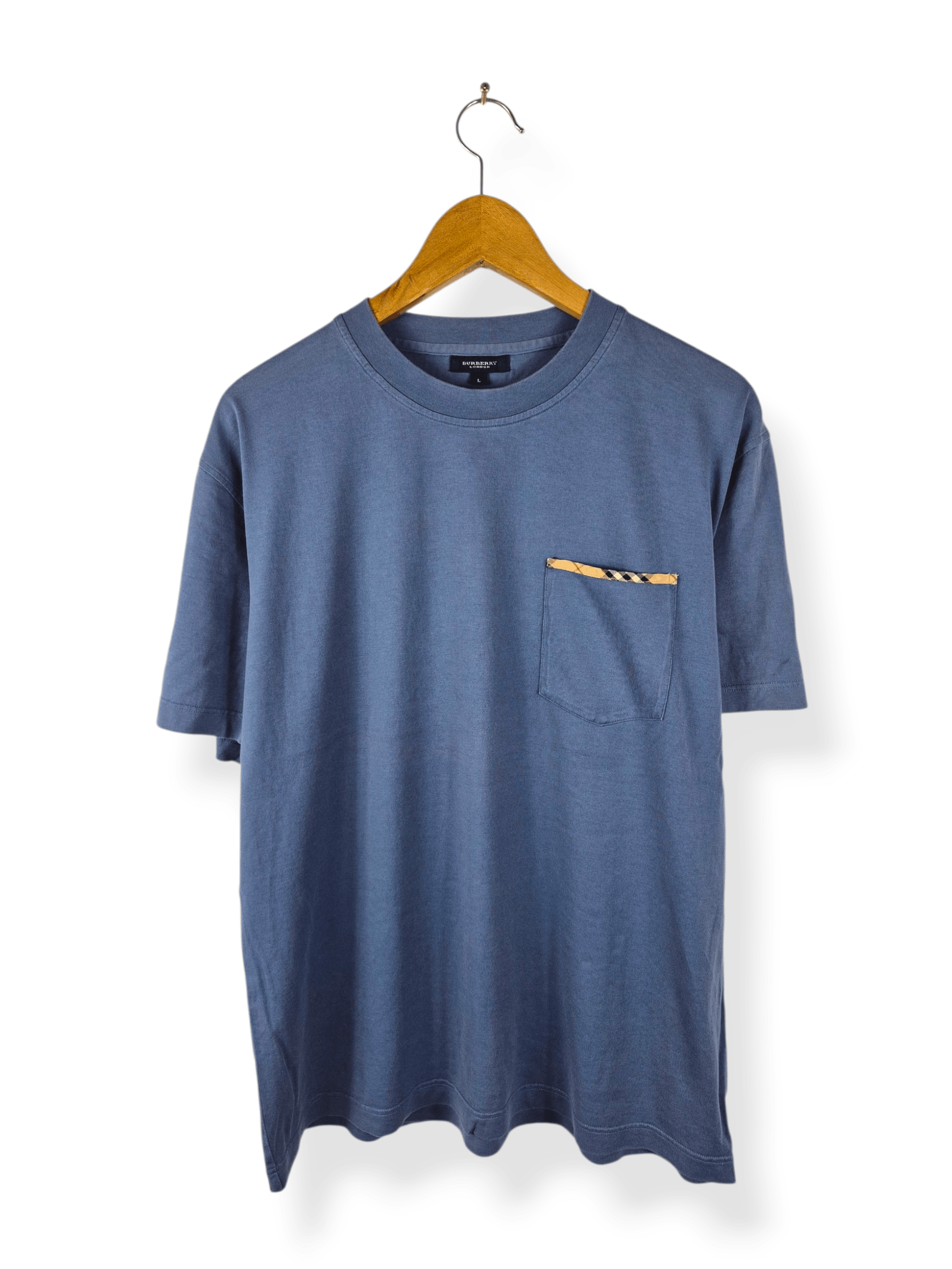 Burberry 🔥 Burberry London Novacheck Pocket Tee Size US L / EU 52-54 / 3 - 1 Thumbnail