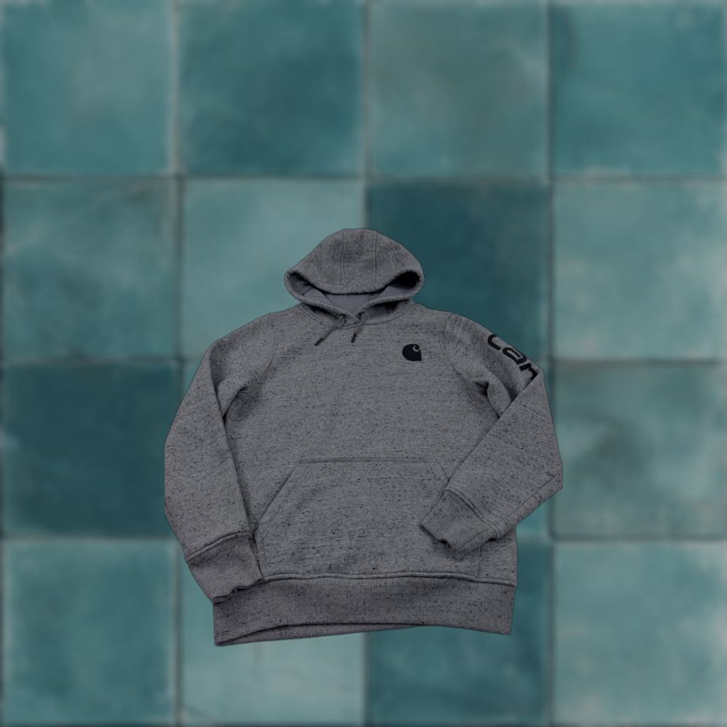 Carhartt VINTAGE: Not applicable as per data (skip) Carhartt Hoodie Womens Small Gray Clarksburg Graphic Sleeve Logo Pullover Size S / US 4 / IT 40 - 1 Thumbnail