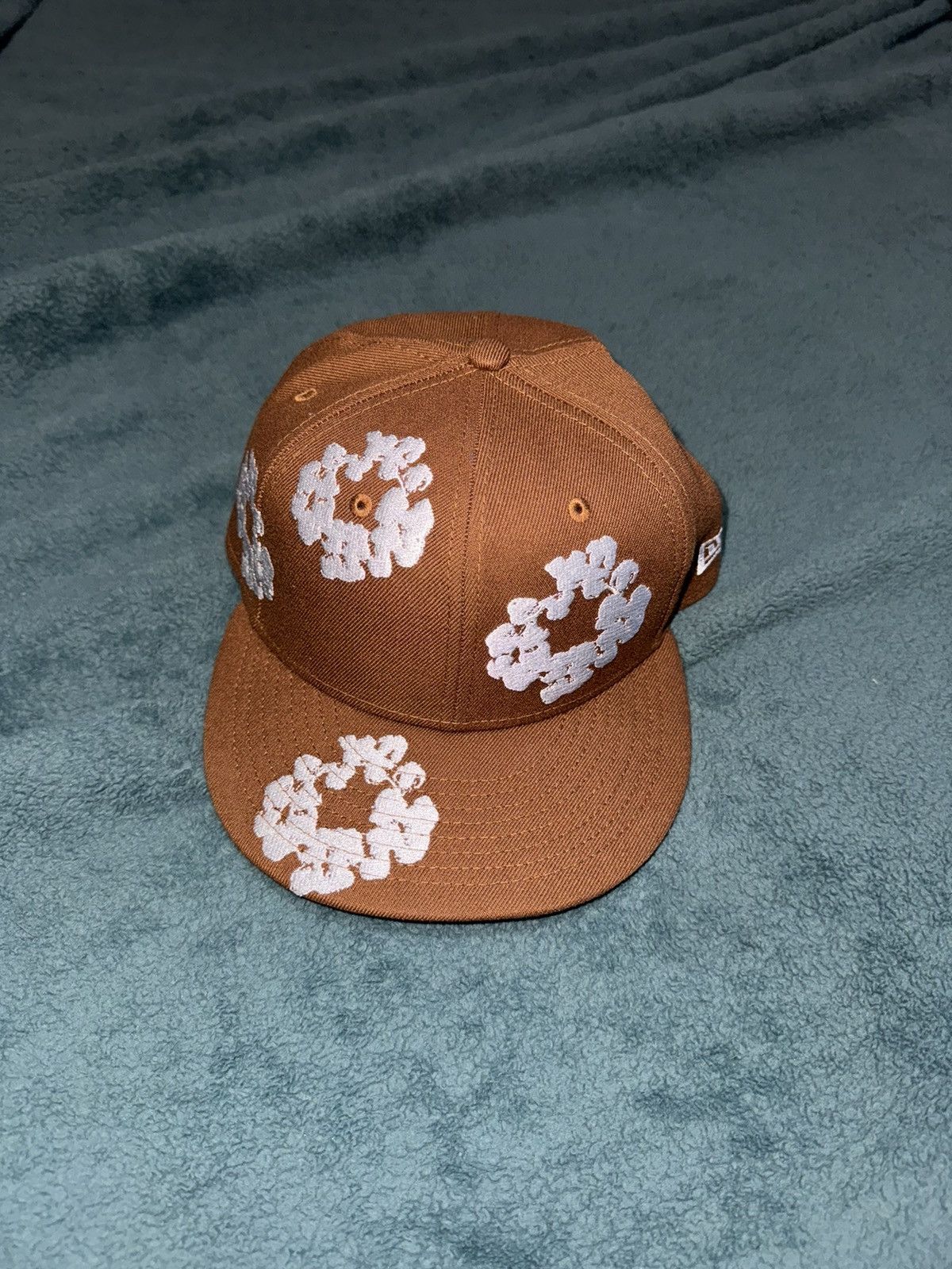 image of Denim Tears New Era Cotton Wreath 59/50 Hat 7 1/4 Brown, Men's