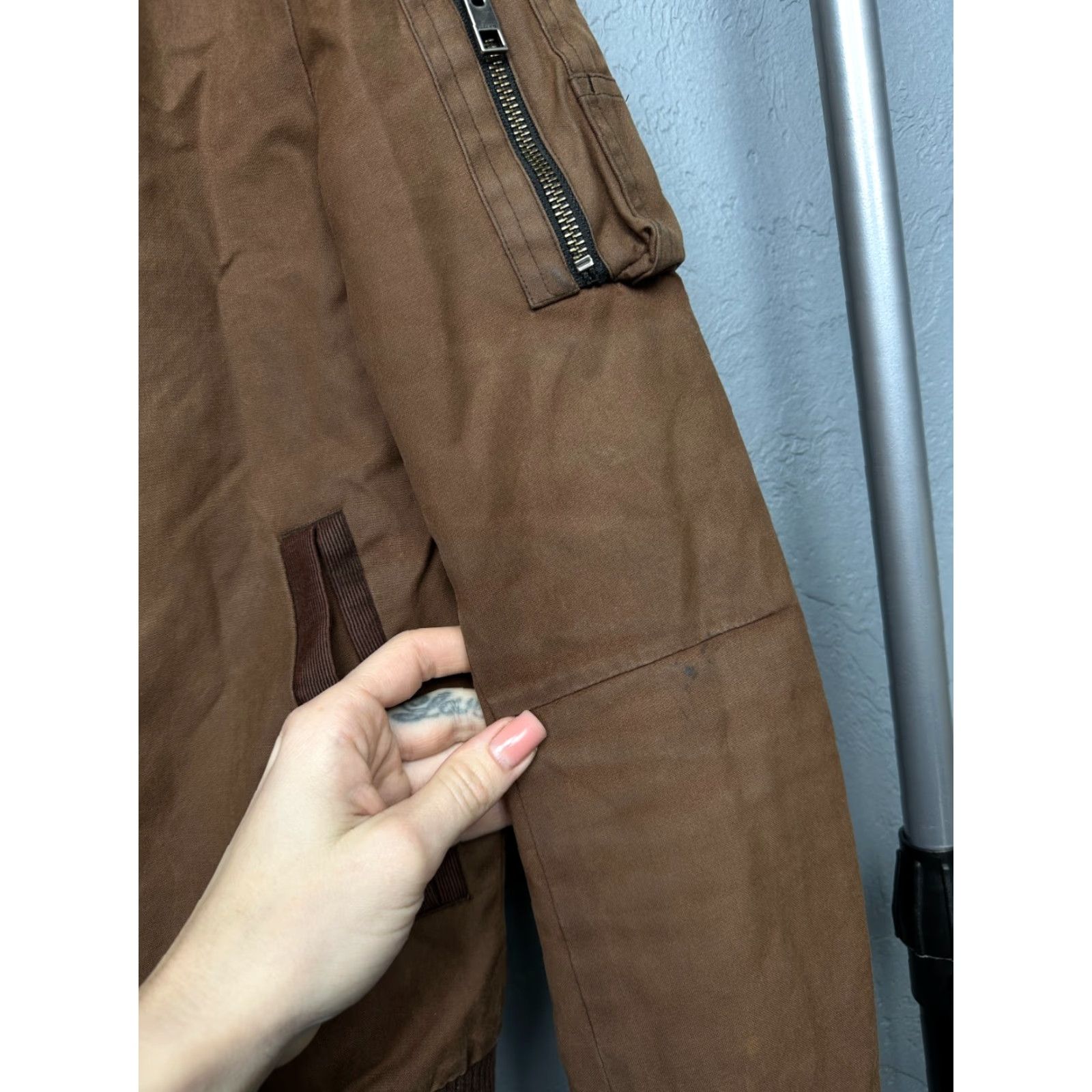 Allsaints AllSaints Kensai Bomber Jacket Mens S Brown Zip Zipper Jacket Brand: AllSaints, Style: Bomber Jacket, Type: Jacket, Department: Men Size US S / EU 44-46 / 1 - 5 Thumbnail