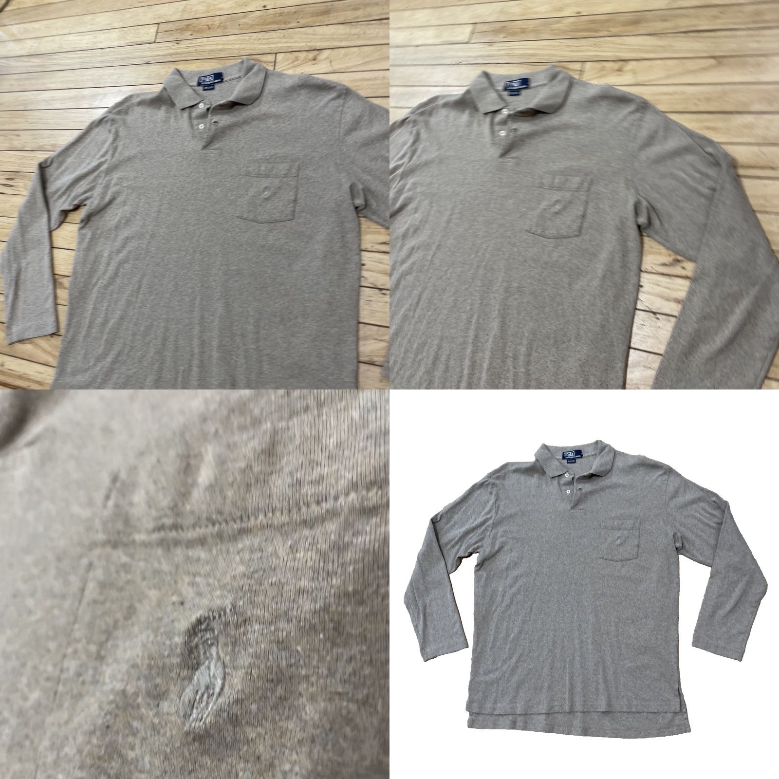 Polo Ralph Lauren VINTAGE Polo Ralph Lauren Mens L Brown Tan Western Rugby Pocket Collared Polo Shirt L Size US L / EU 52-54 / 3 - 9 Thumbnail