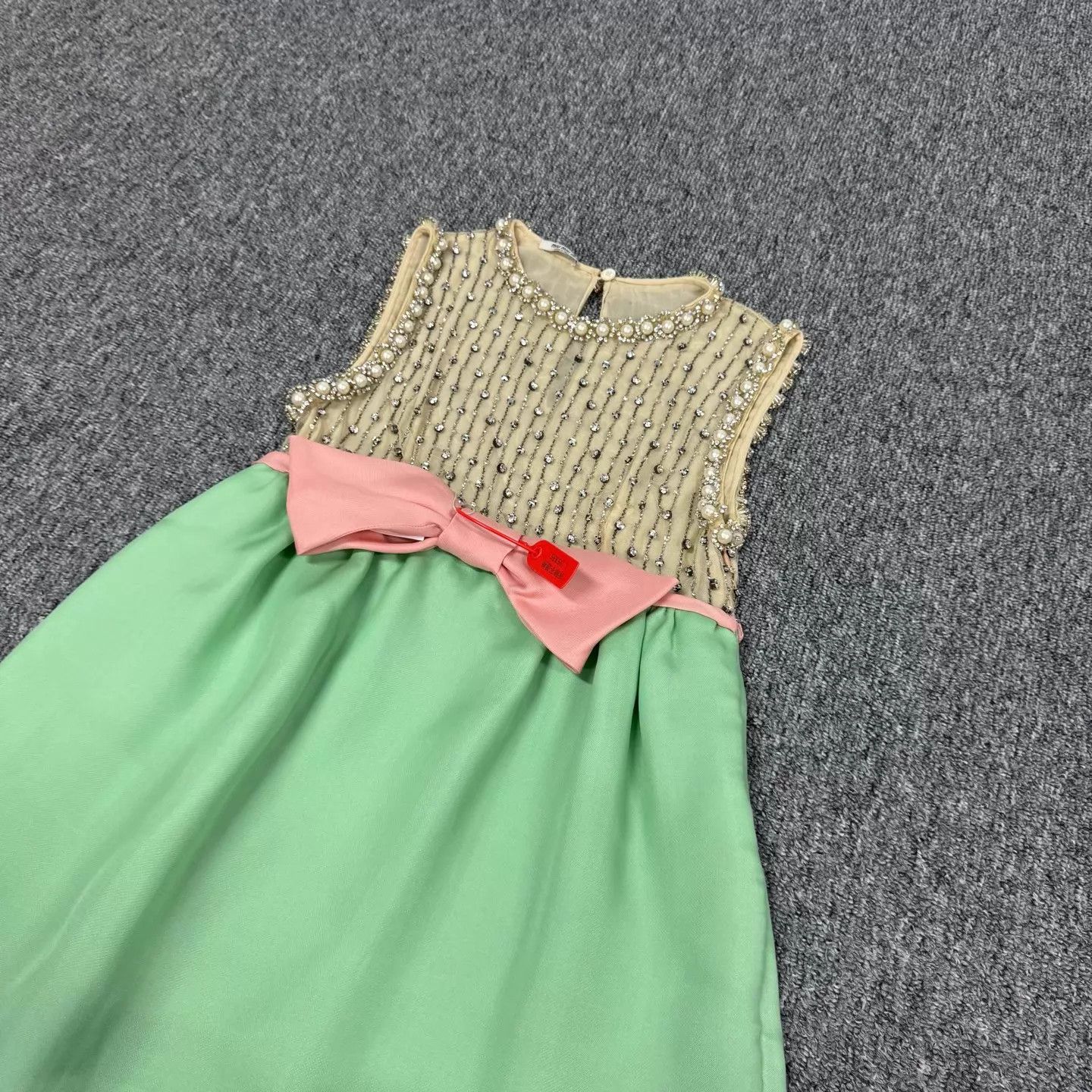 Miu Miu MIU MIU Pearl Crystal Bow High - Craft Dress 36 99New Size XS / US 0-2 / IT 36-38 - 4 Thumbnail
