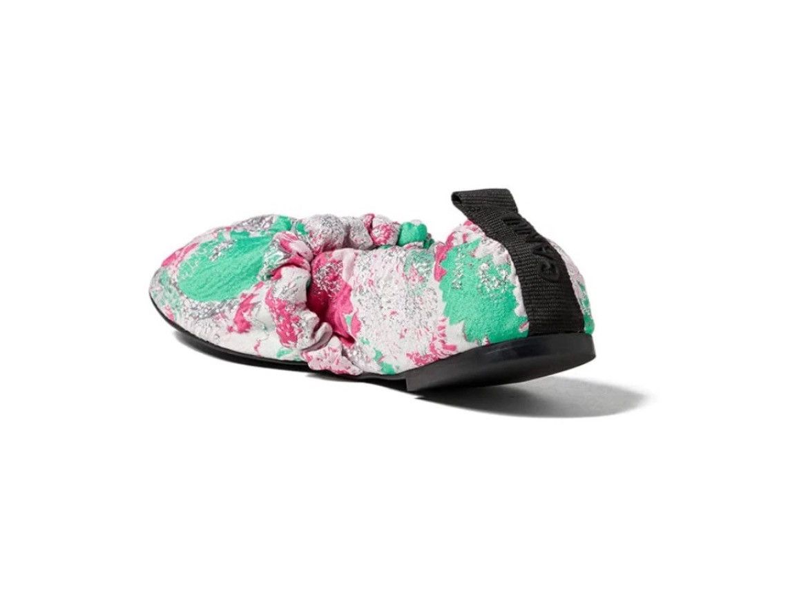Ganni GANNI Soft Square Toe Scrunchie Ballerina Flat Size US 7 / IT 37 - 3 Thumbnail