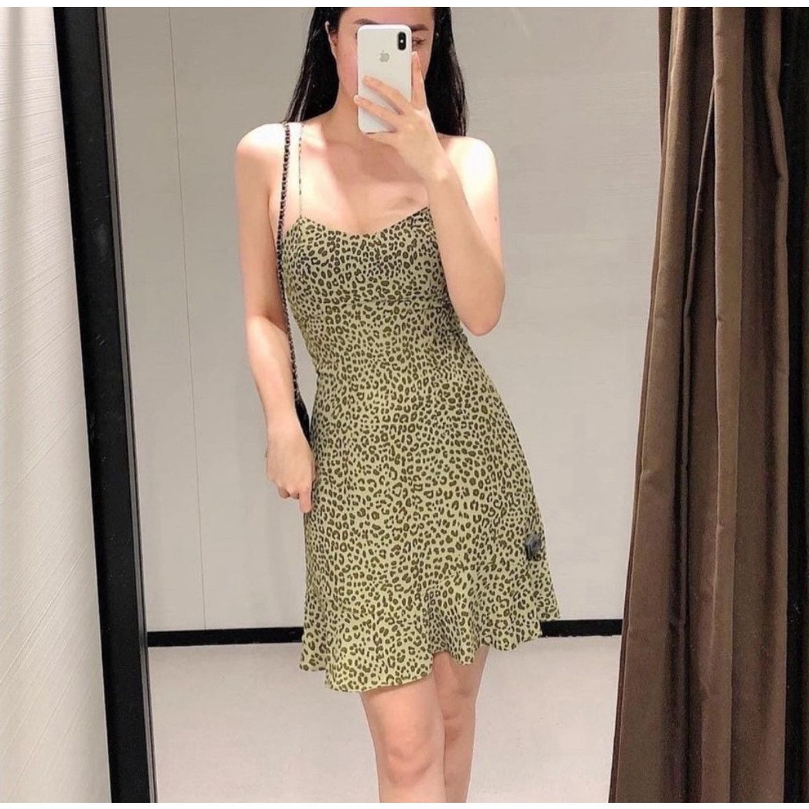 Zara ZARA BLOGGER FAVORITE PRINTED MINI DRESS Size M / US 6-8 / IT 42-44 - 10 Thumbnail