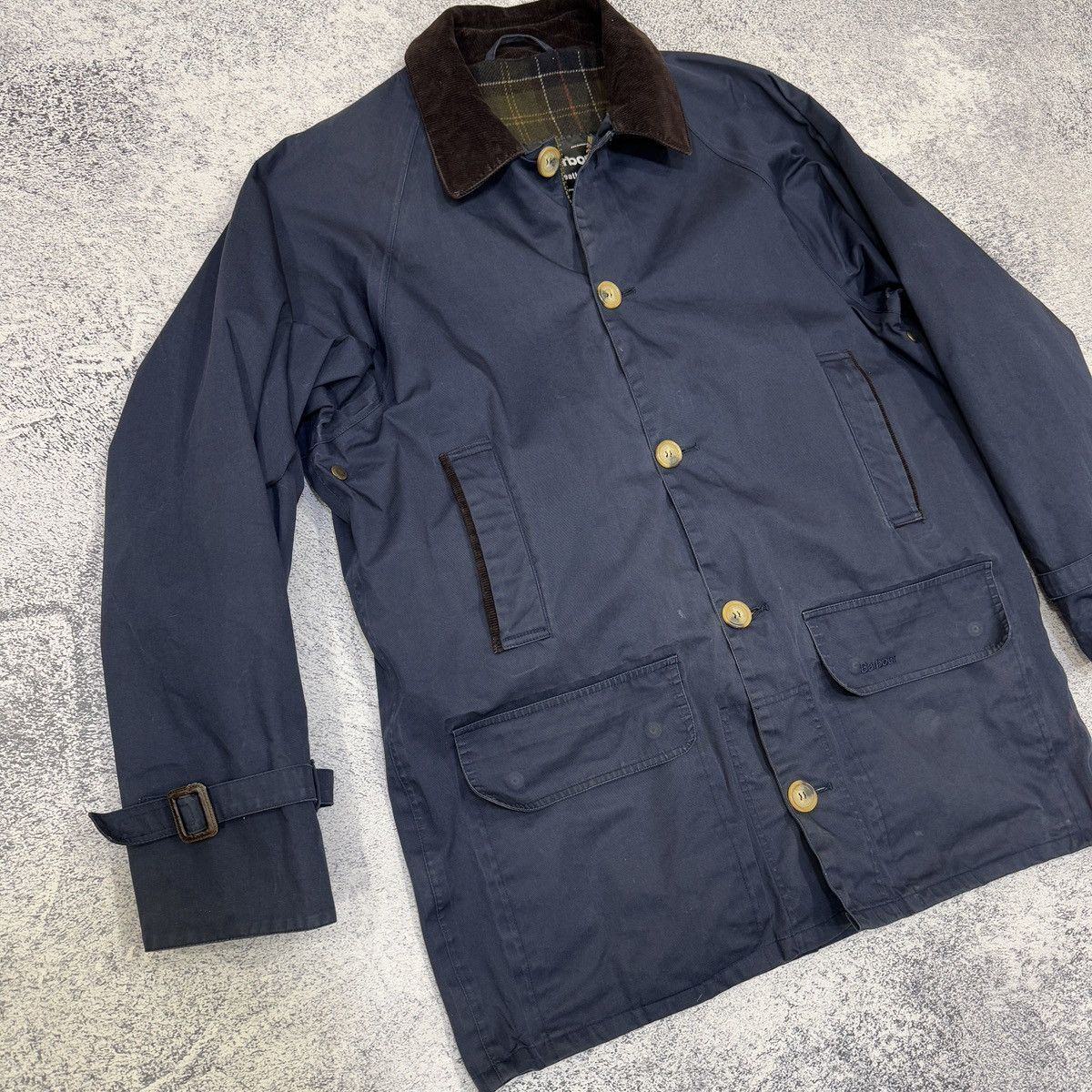 Barbour Barbour Short Riding Mac T154 Navy L size Size US L / EU 52-54 / 3 - 3 Thumbnail