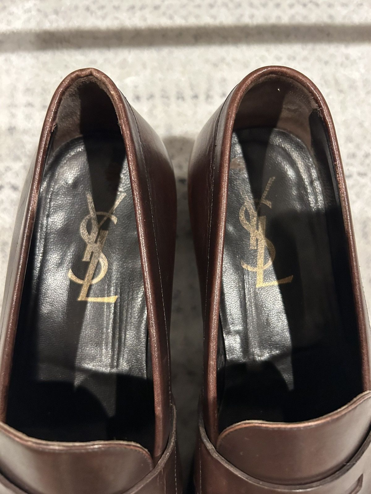 Yves Saint Laurent Yves Saint Laurent - Brown Dress Shoes Size US 9 / EU 42 - 7 Thumbnail