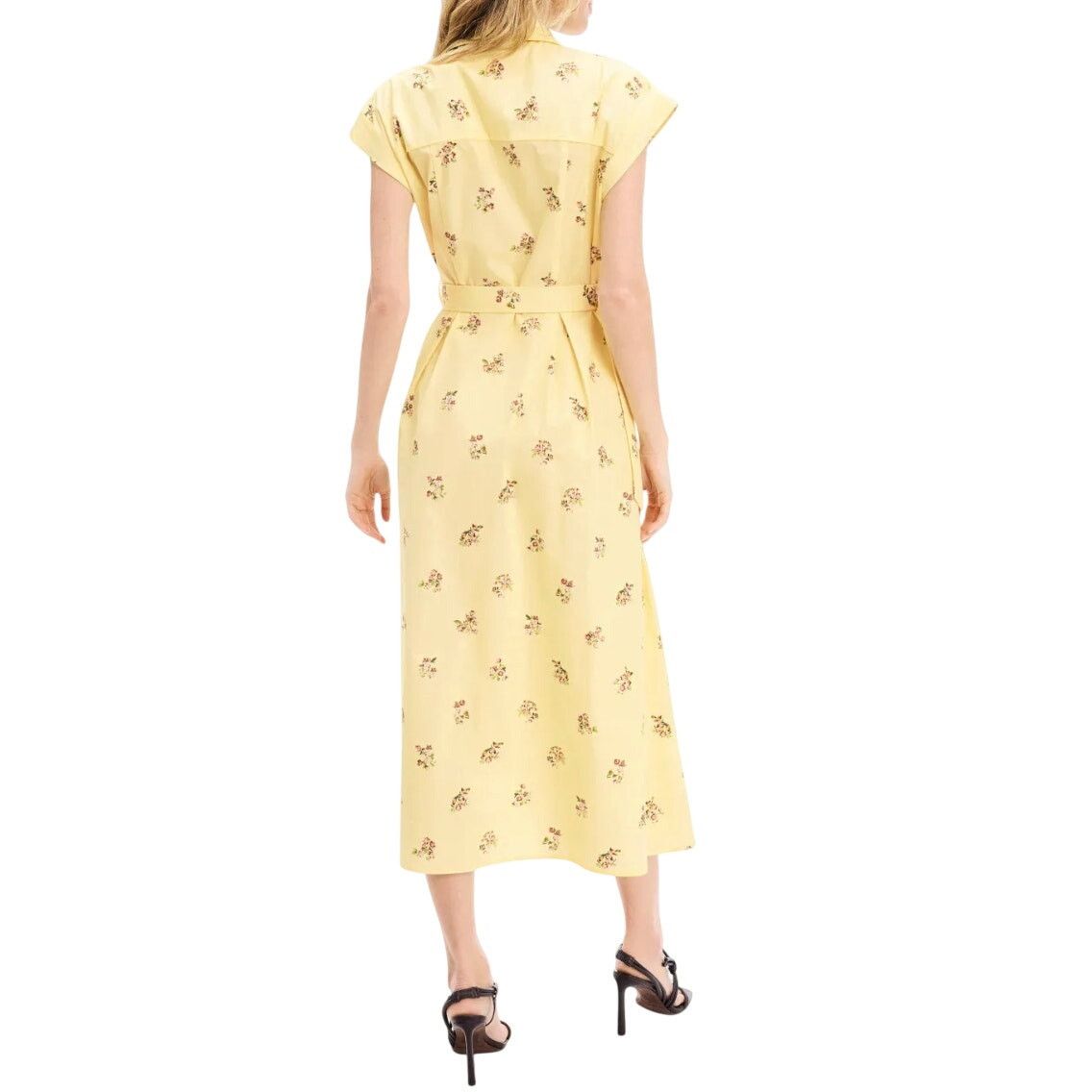Adam Lippes Adam Lippes x RTR Belted Poplin Shirt Dress Yellow, Size 2 Size XS / US 0-2 / IT 36-38 - 3 Thumbnail