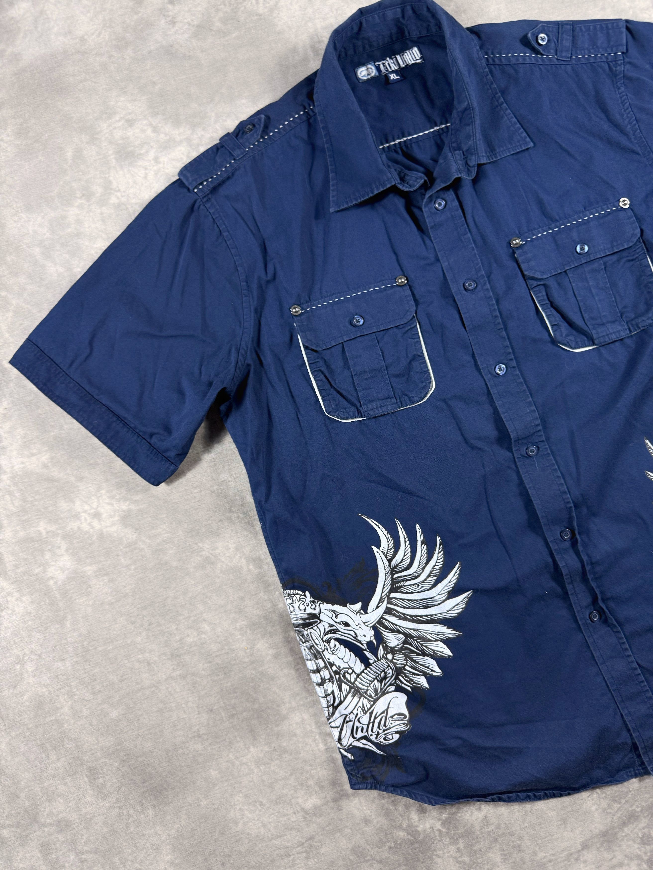 Ecko Unltd. Ecko Unltd Heaven & Hell XL Short Sleeve Shirt Vintage Y2K Size US XL / EU 56 / 4 - 12 Thumbnail