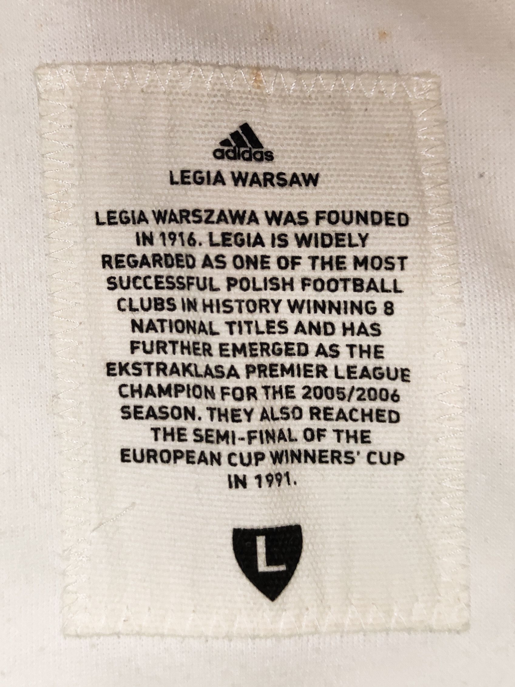 Adidas Legia Warszawa 2008 2009 Adidas Vintage Jacket Warsaw Poland Size US M / EU 48-50 / 2 - 5 Thumbnail