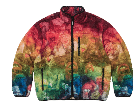 image of Supreme Muppets Fleece Jacket Multicolor, Men's (Size Small)