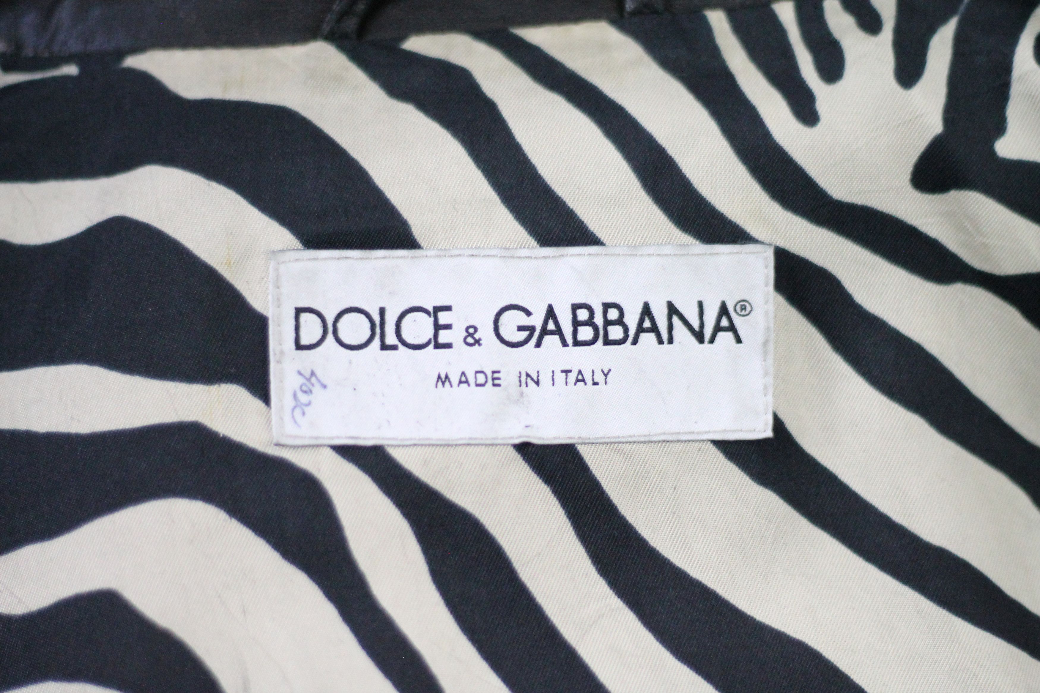 Dolce & Gabbana × Vintage RARE! Vintage DOLCE & GABBANA Leather Shirt Light Jacket. Size US L / EU 52-54 / 3 - 6 Thumbnail