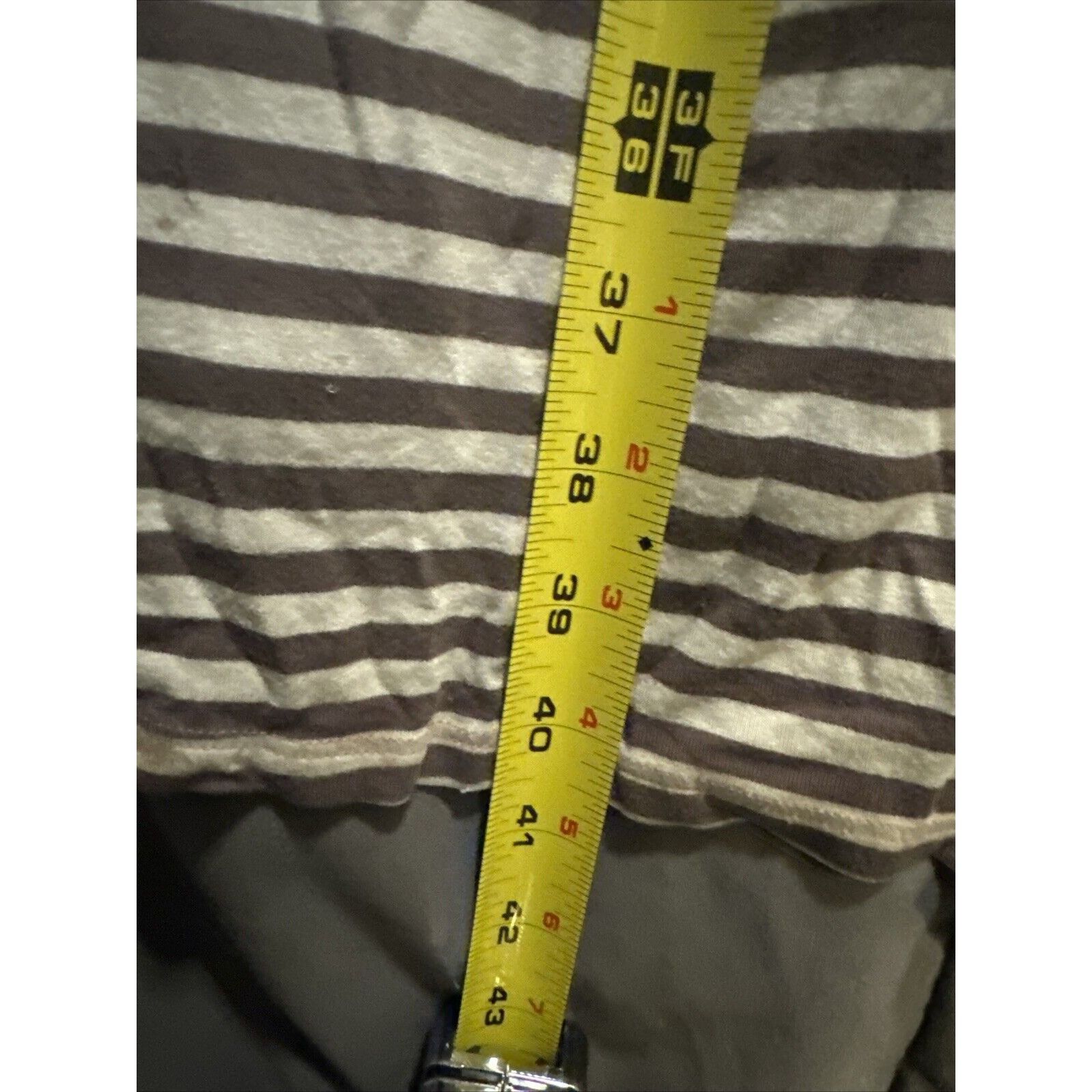 Other Leyla Striped Maxi Skirt Double Slit Sides Womens 2X Runched Size 36" / US 14 / IT 50 - 11 Thumbnail