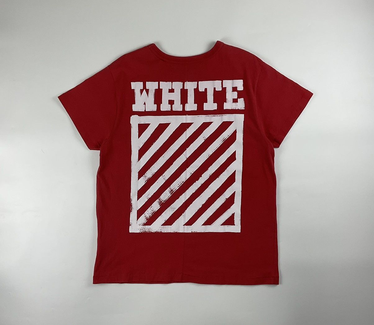 Off-White Off White Brushed Diagonal Oversized Shirt Size US S / EU 44-46 / 1 - 1 Thumbnail