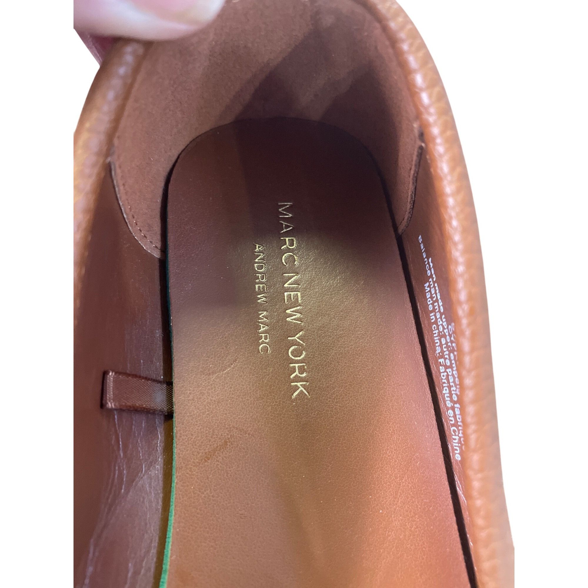 Designer Marc New York Womens Brown Slip-On Loafers Flats Size 5.5M S Size US 5.5 / IT 35.5 - 15 Thumbnail