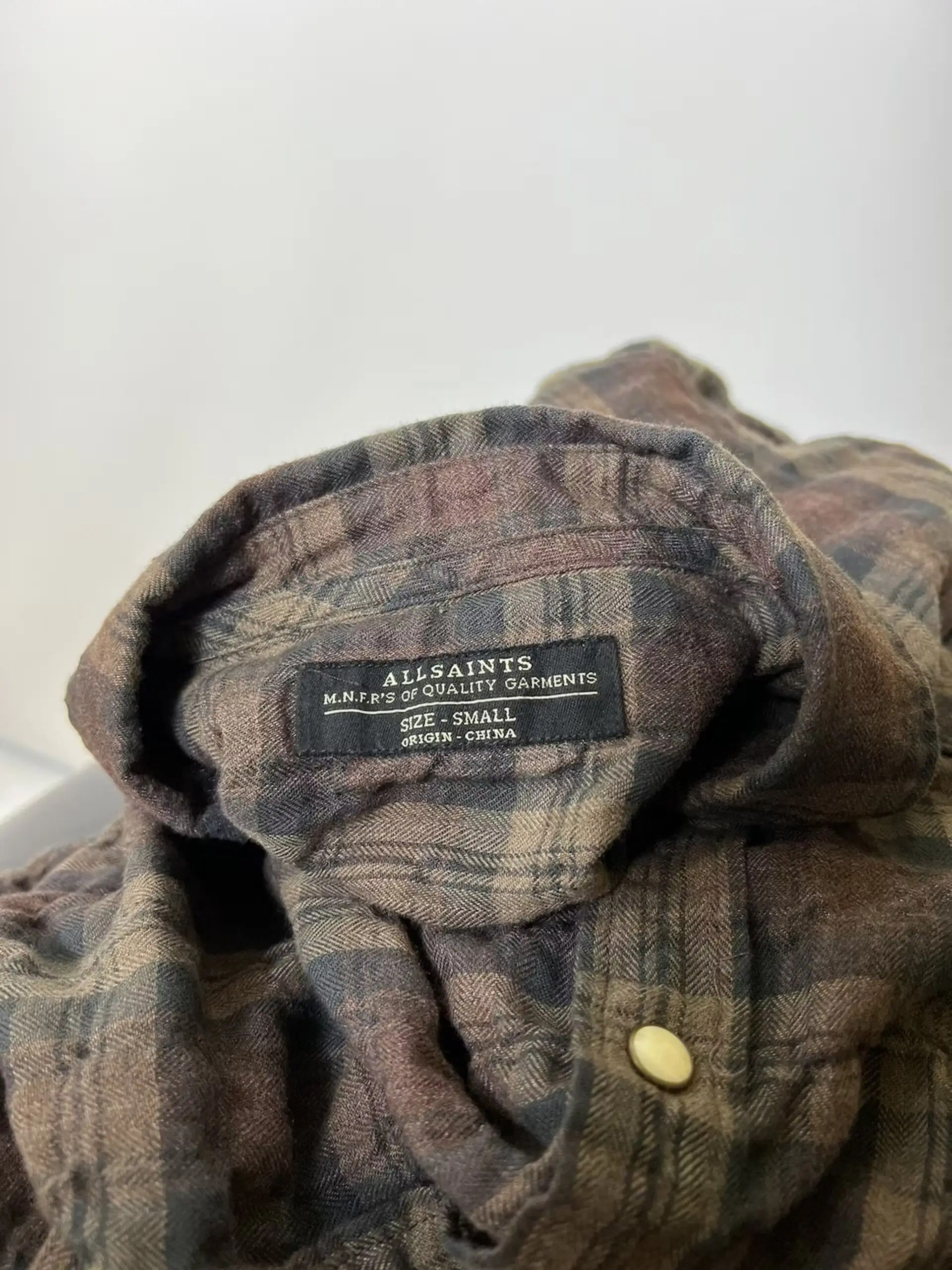 20471120 × Allsaints × Japanese Brand All Saints Plain LS Shirt Size US S / EU 44-46 / 1 - 3 Thumbnail