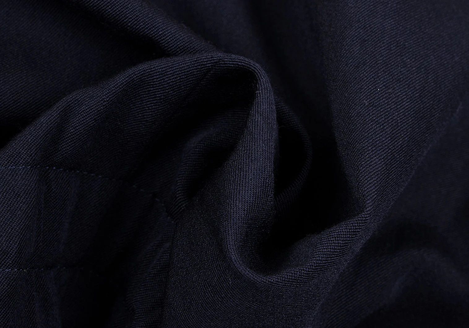 Comme des Garcons Homme Plus Wool Gabardine Gathered Jacket in Navy M Size US M / EU 48-50 / 2 - 16 Thumbnail
