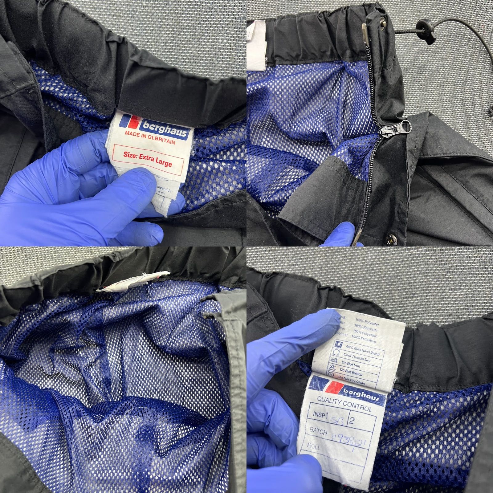 Berghaus Berghaus Pants Mens XL Black Gore-Tex Waterproof Windbreaker Nylon Rain Water 2L Size US 36 / EU 52 - 9 Thumbnail