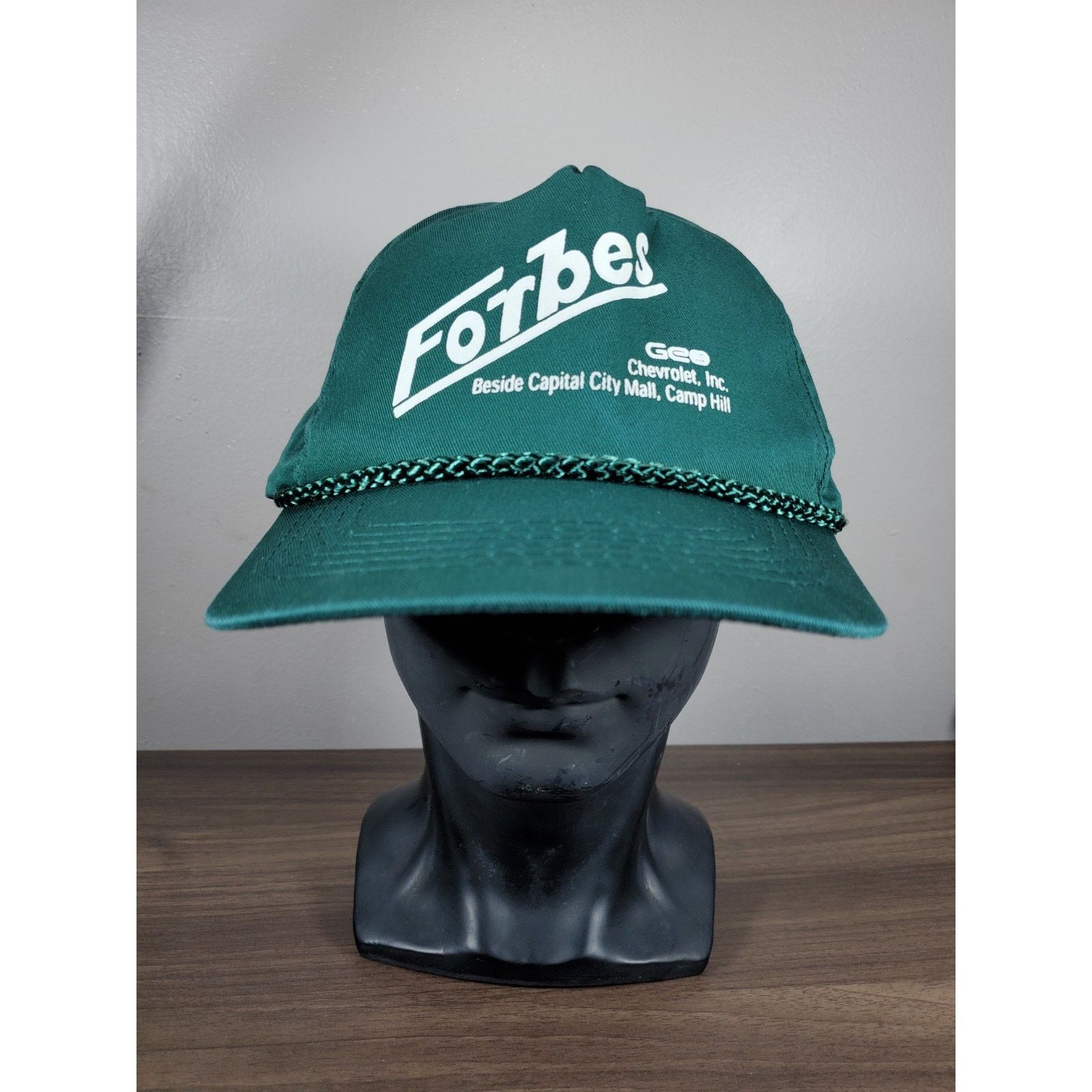 Chevrolet × Vintage 1990s Car Dealership Snapback Cap Hat FORBES Chevrolet Geo Size ONE SIZE - 3 Thumbnail