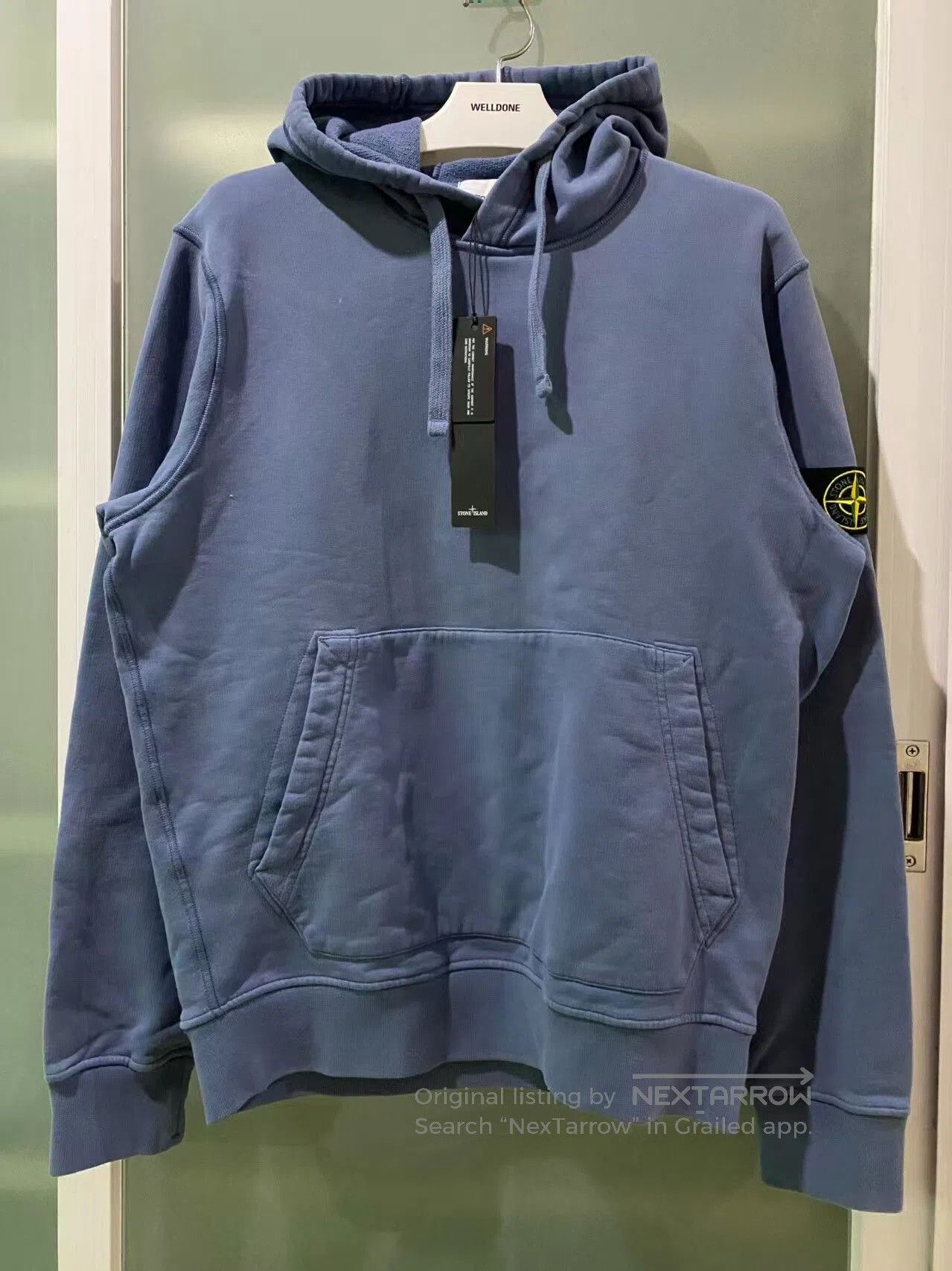 stone island long sleeve hoodie sweatshirt.