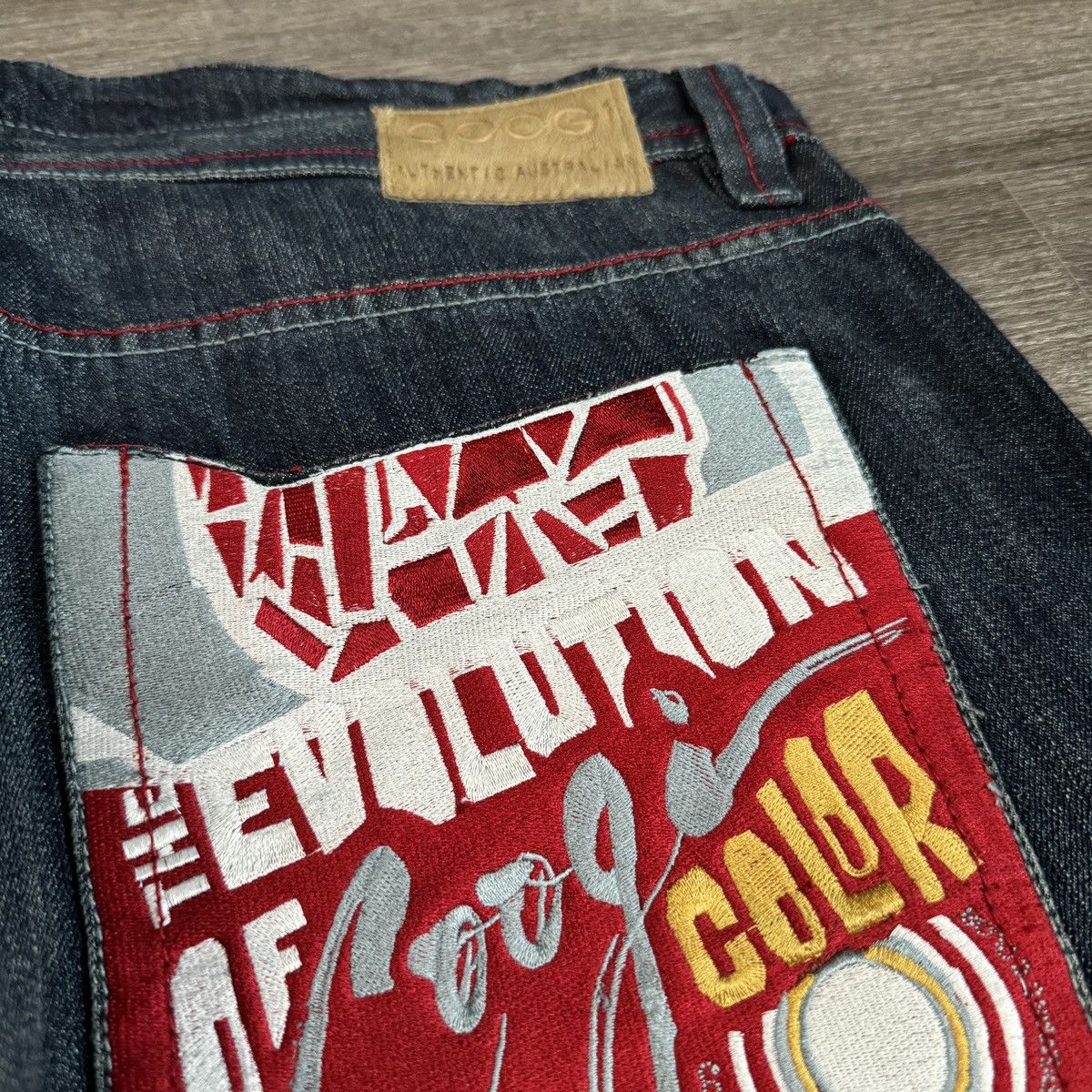Coogi × JNCO × Vintage Crazy Vintage y2k Coogi Baggy wide leg embroidered jeans Size US 38 / EU 54 - 5 Thumbnail