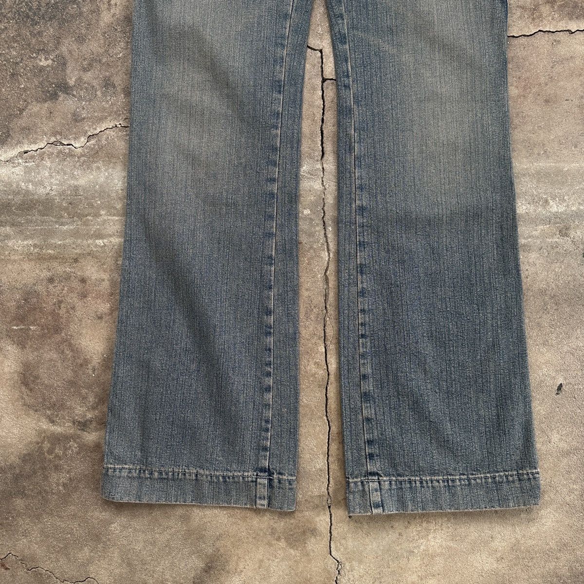 Diesel × Vintage Vintage Y2K Diesel Nadar Low Rise Flared Denim Size 29" - 5 Thumbnail