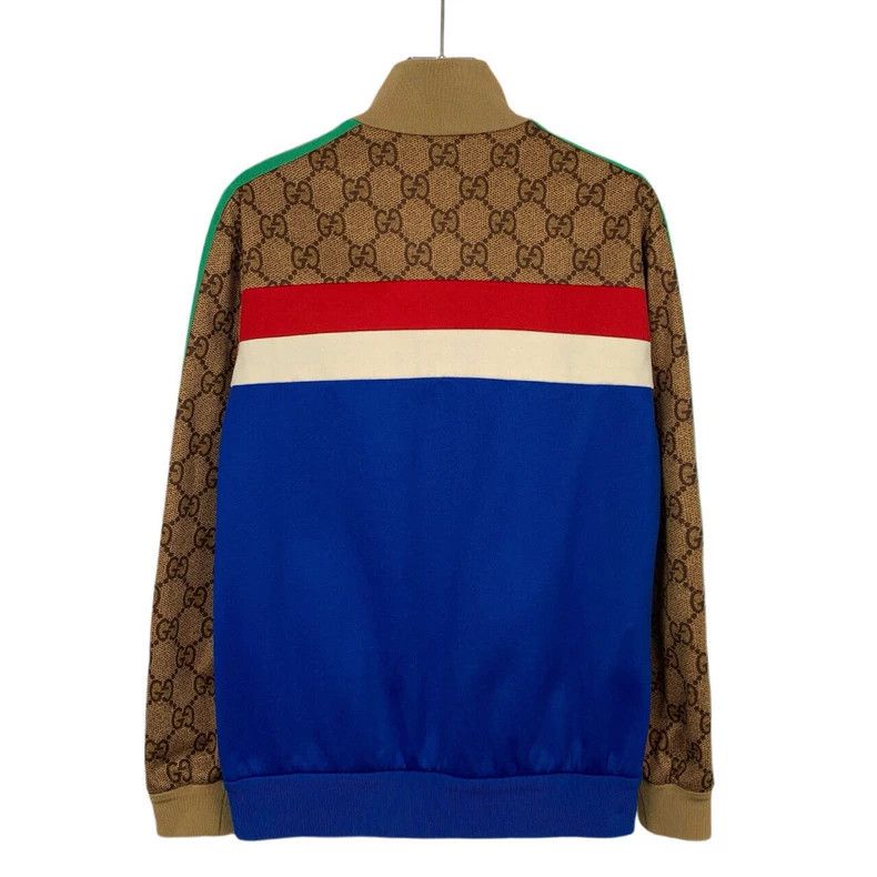 Gucci Gucci Color-blocked old flower zipper school uniform jacket Size US XS / EU 42 / 0 - 2 Thumbnail