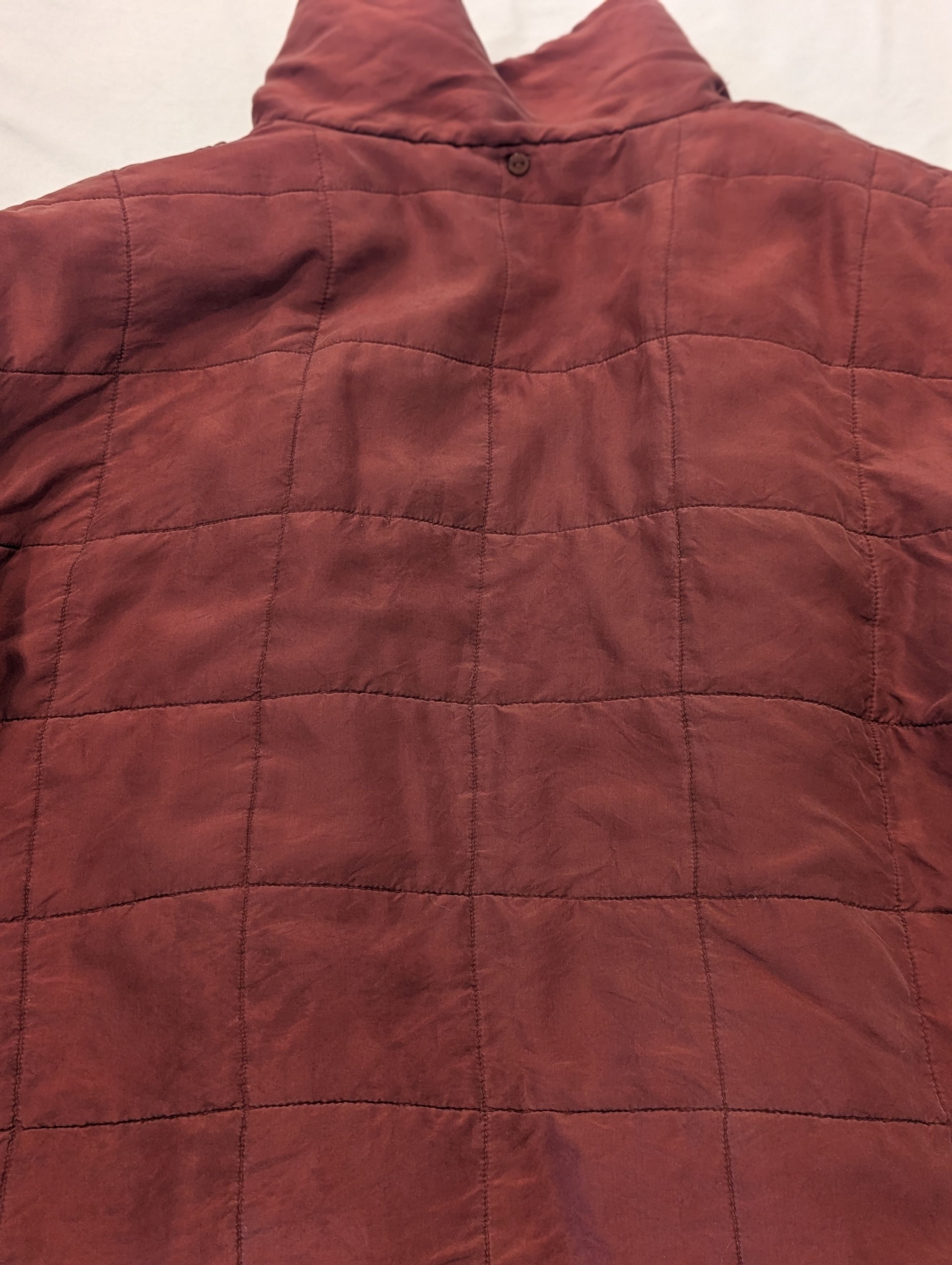 Other Vintage Bogari Studio Quilted Silk Jacket XL Maroon/Peach Size XL / US 12-14 / IT 48-50 - 12 Thumbnail