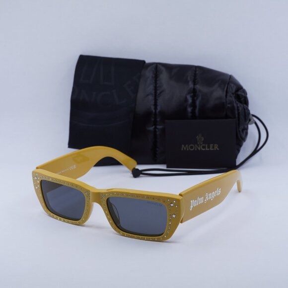 🕶️ New Moncler ML0252-P 39A Sunglasses - Shiny Yellow Frame