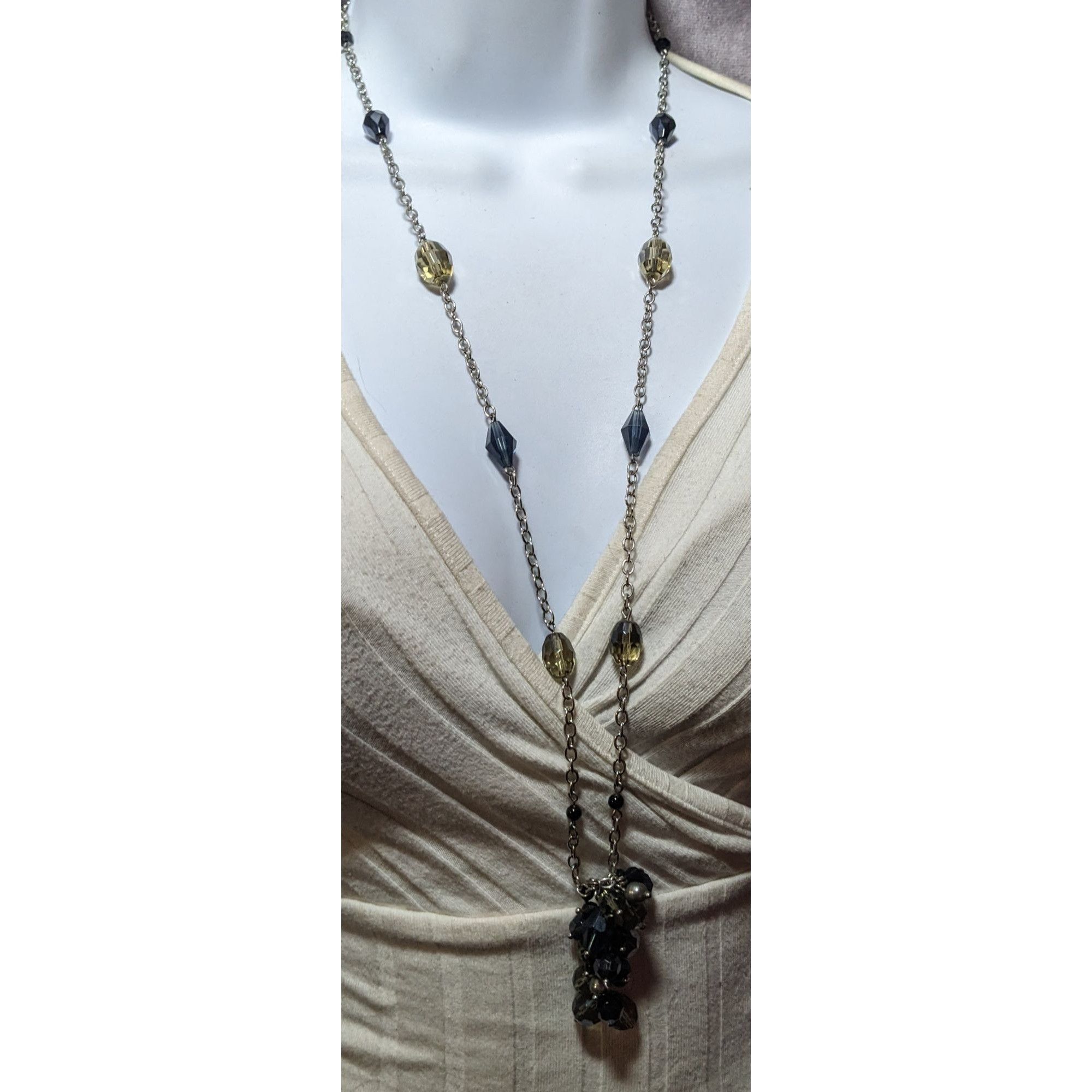 Other Lia Sophia Glass Beaded Cluster Station Necklace Size ONE SIZE - 3 Thumbnail