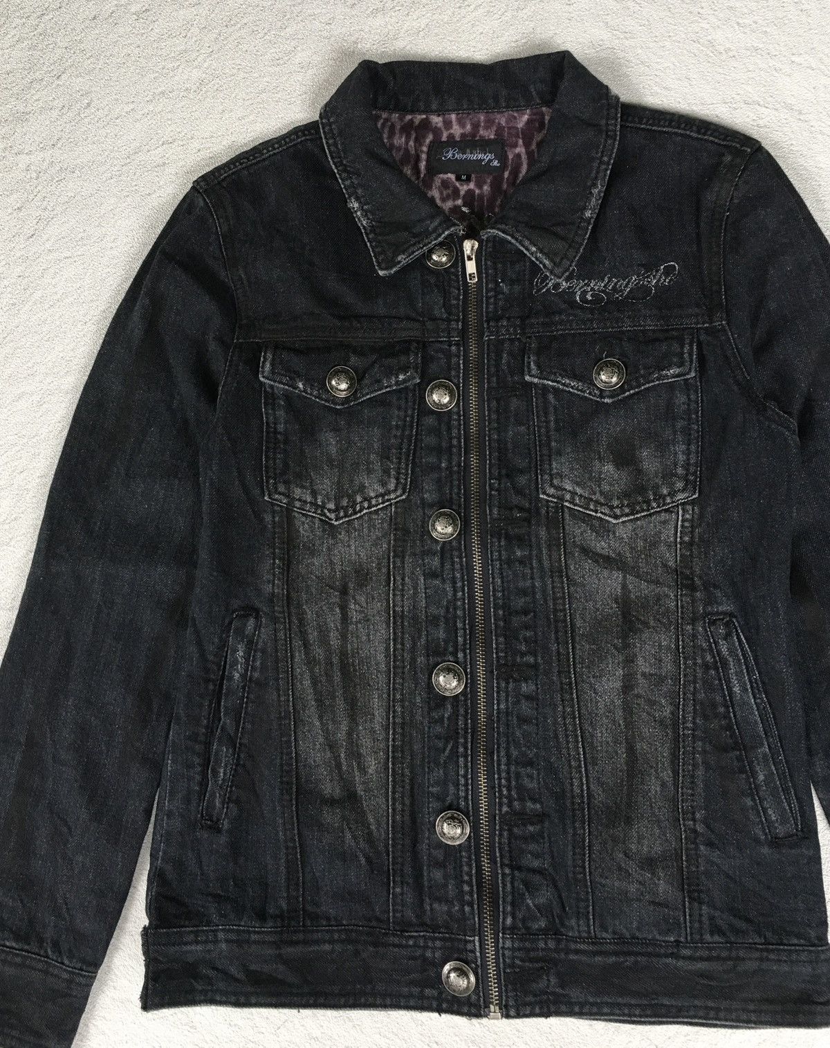14th Addiction Bernings sho Embroidered Denim Jacket Size US M / EU 48-50 / 2 - 3 Thumbnail