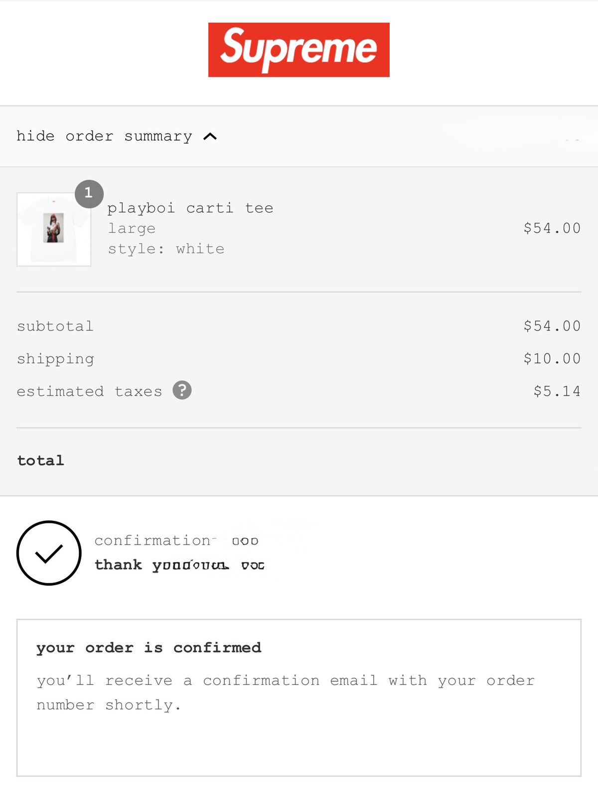 Supreme Supreme x Playboi Carti Size US L / EU 52-54 / 3 - 1 Preview